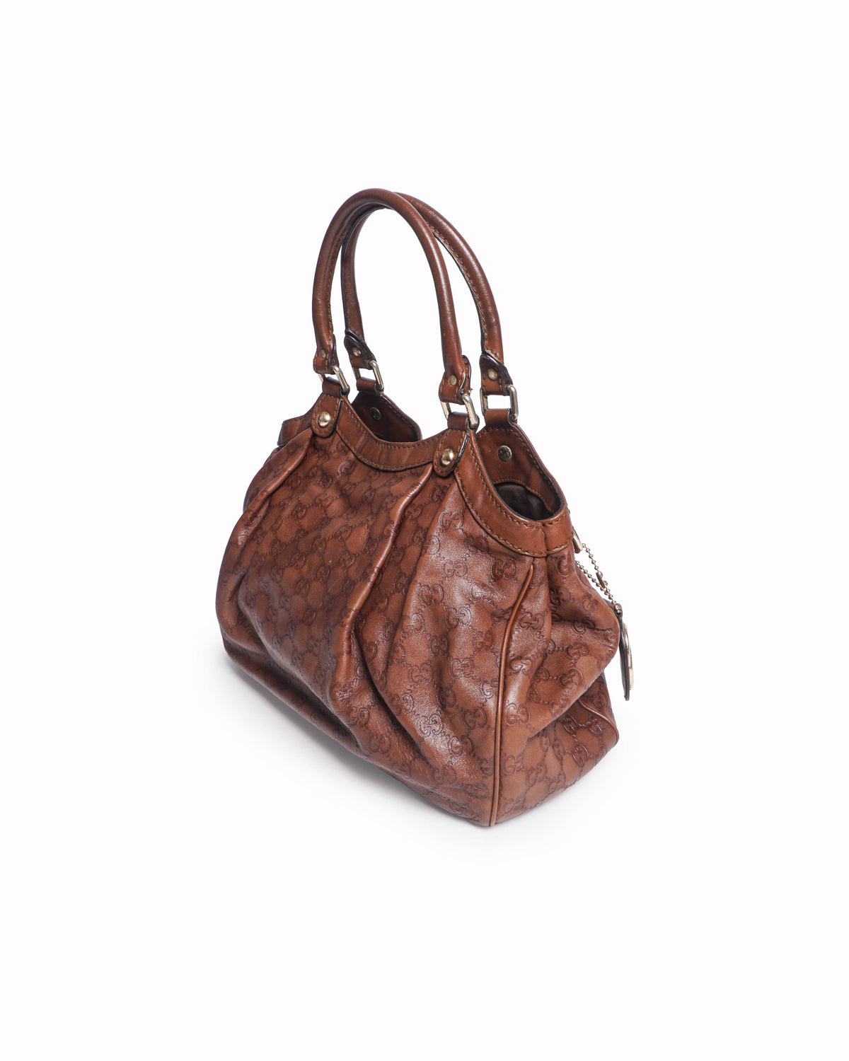 Gucci Sukey Brown Guccissima Leather Tote Bag