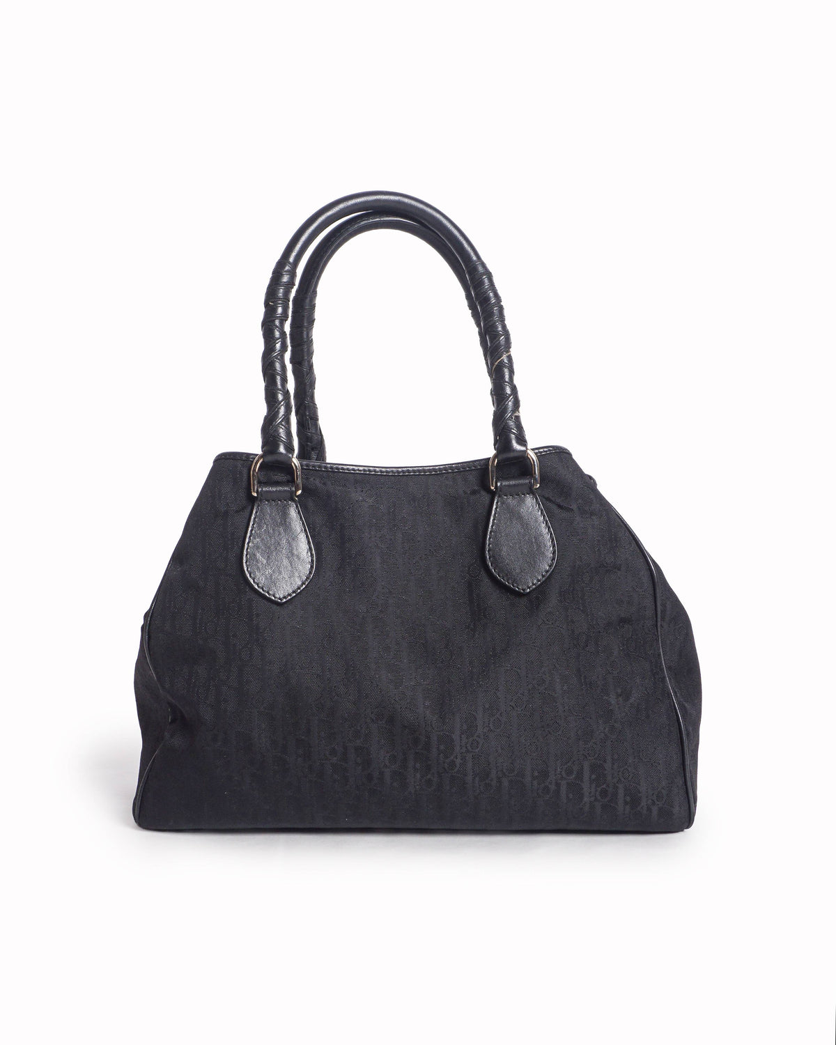 Dior Black Diorissimo Monogram Canvas Charming Satchel Bag