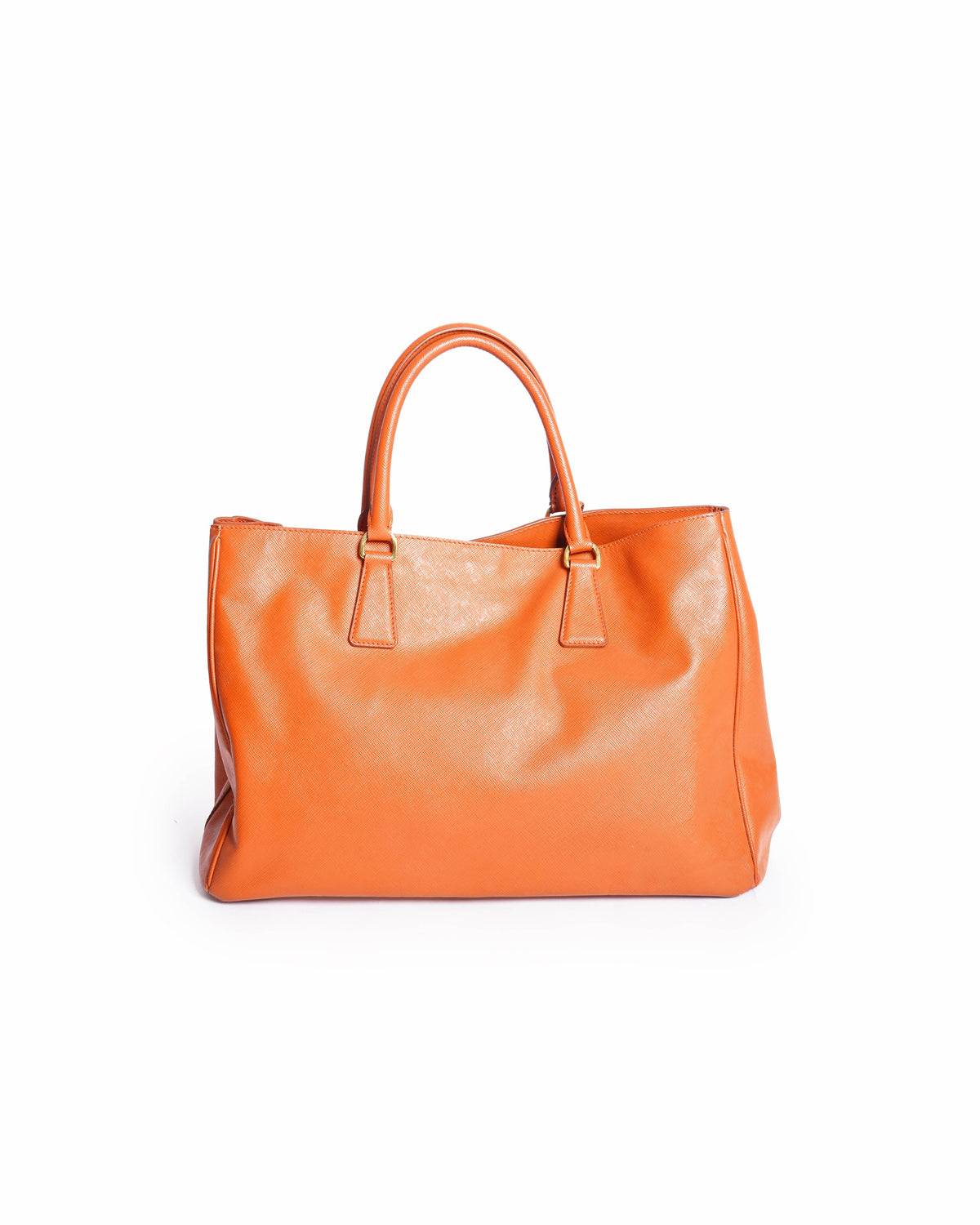 Prada Orange Saffiano Galleria Tote