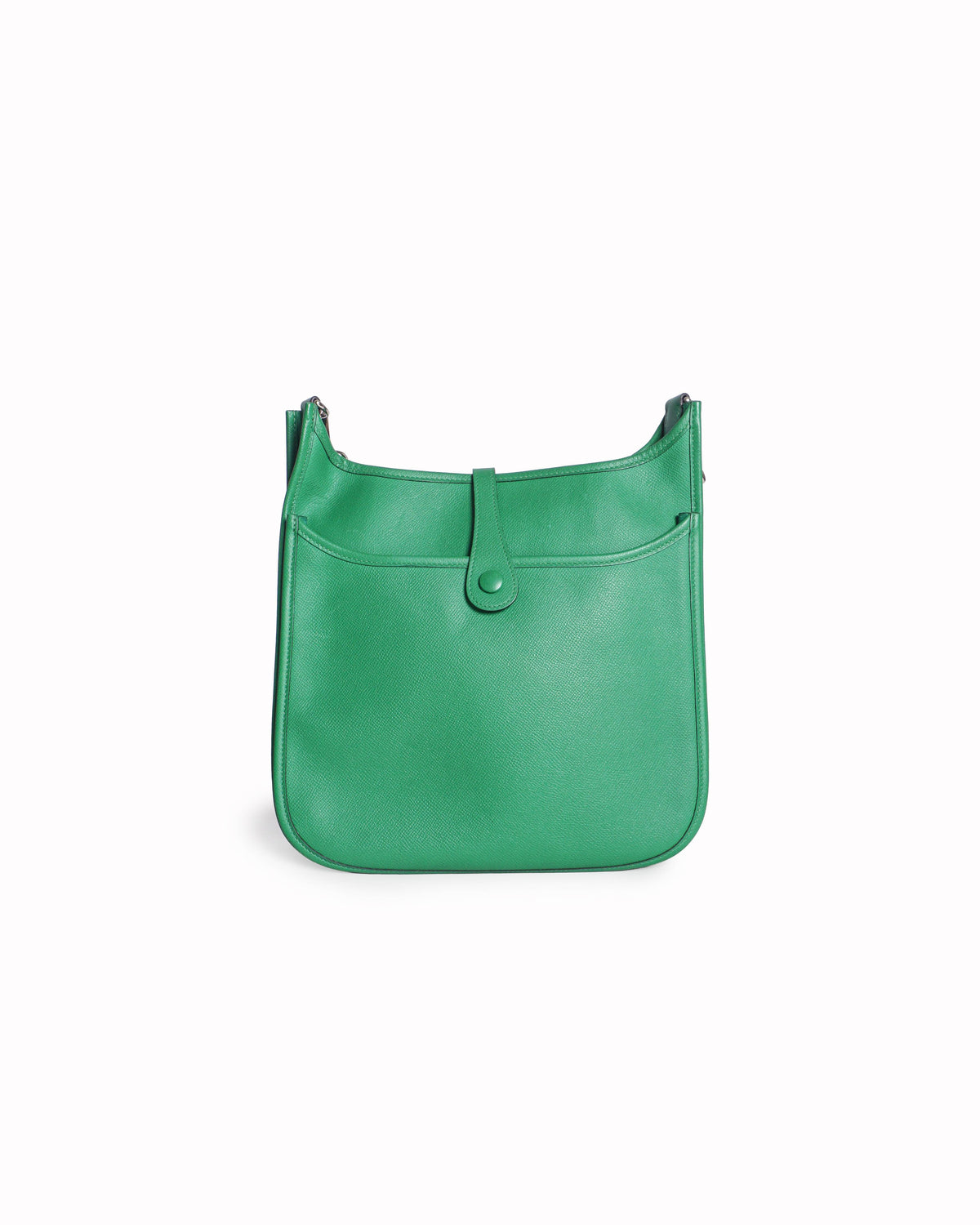 Hermès Green Leather Evelyne PM Shoulder Bag