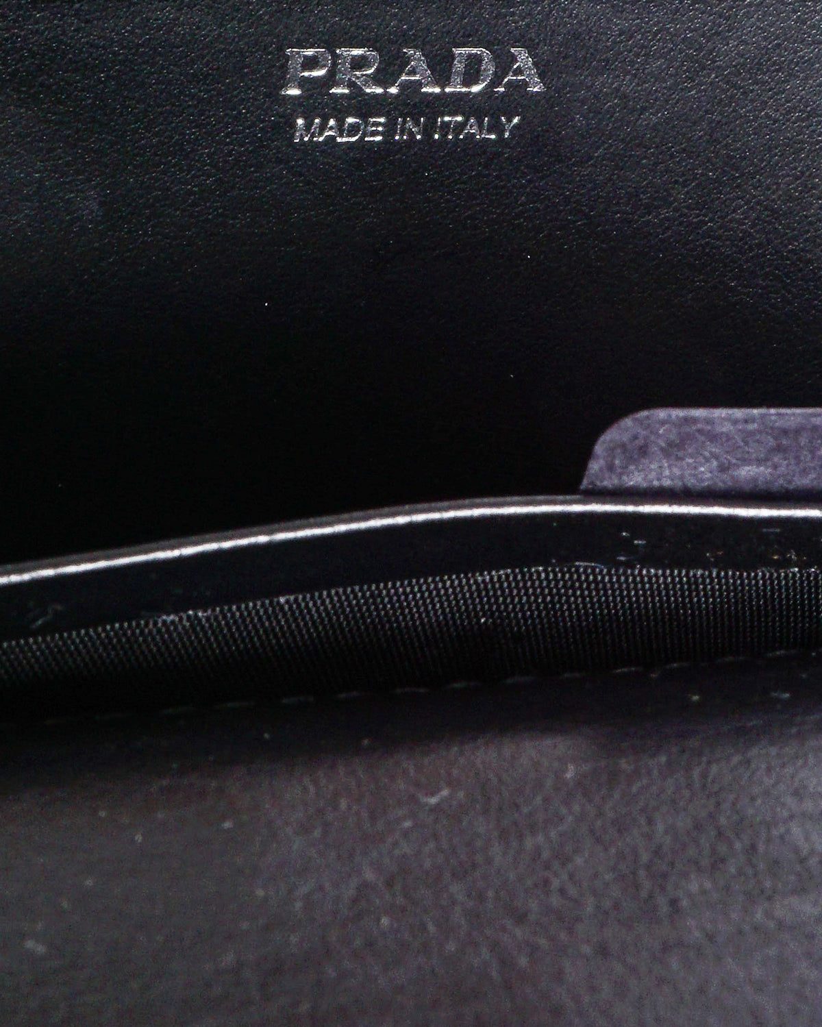 Prada Black Quilted Nappa Leather Diagramme Wallet On Chain
