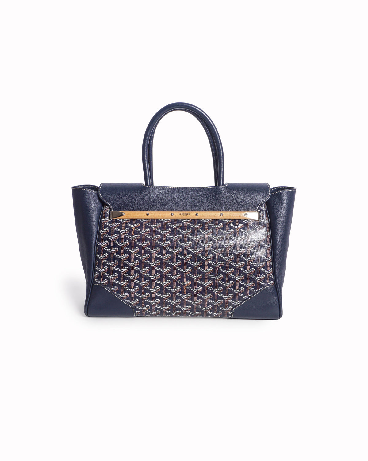 Goyard Goyardine Saigon Tote Bag Navy
