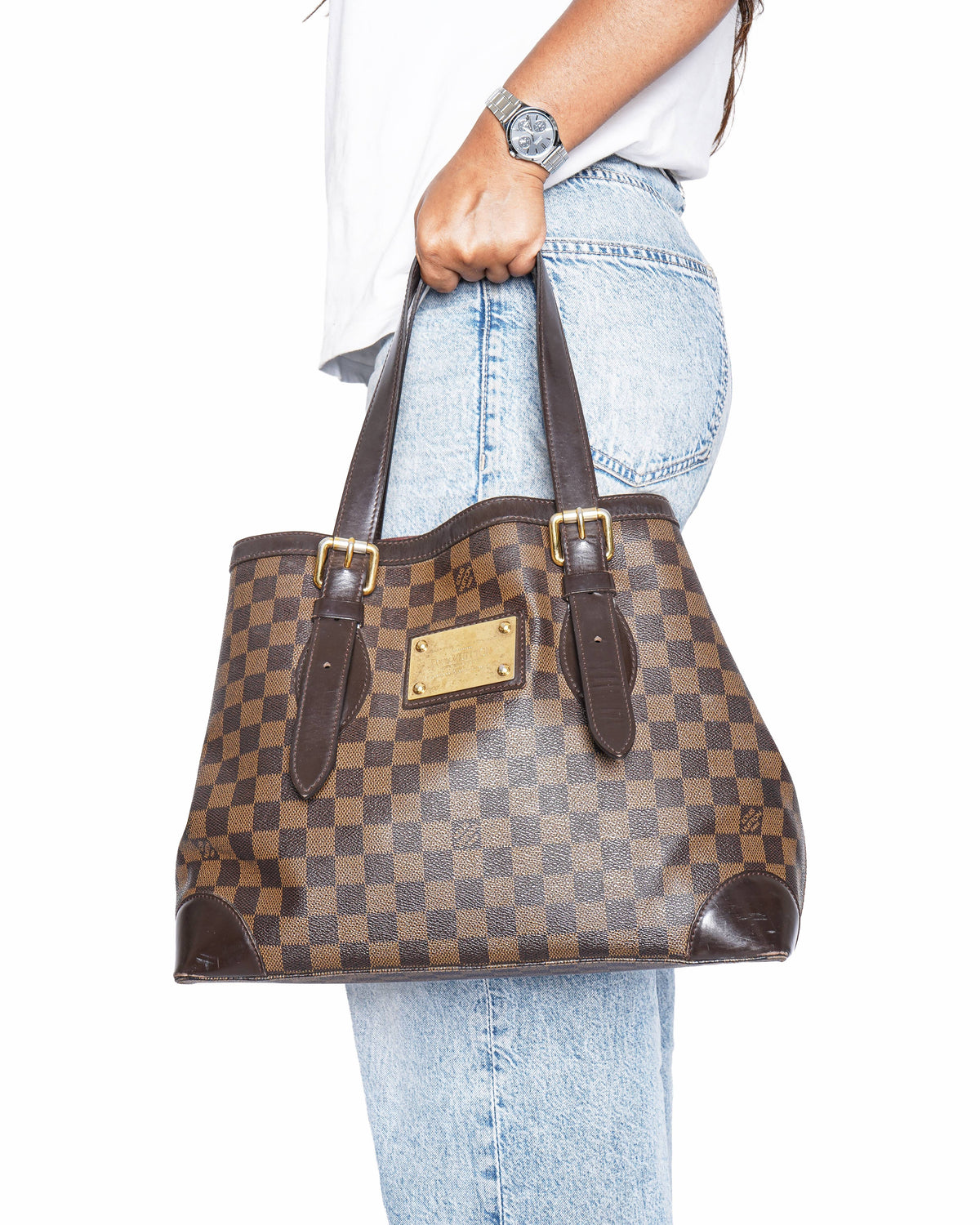 Louis Vuitton Damier Ebene Canvas Hampstead MM Bag