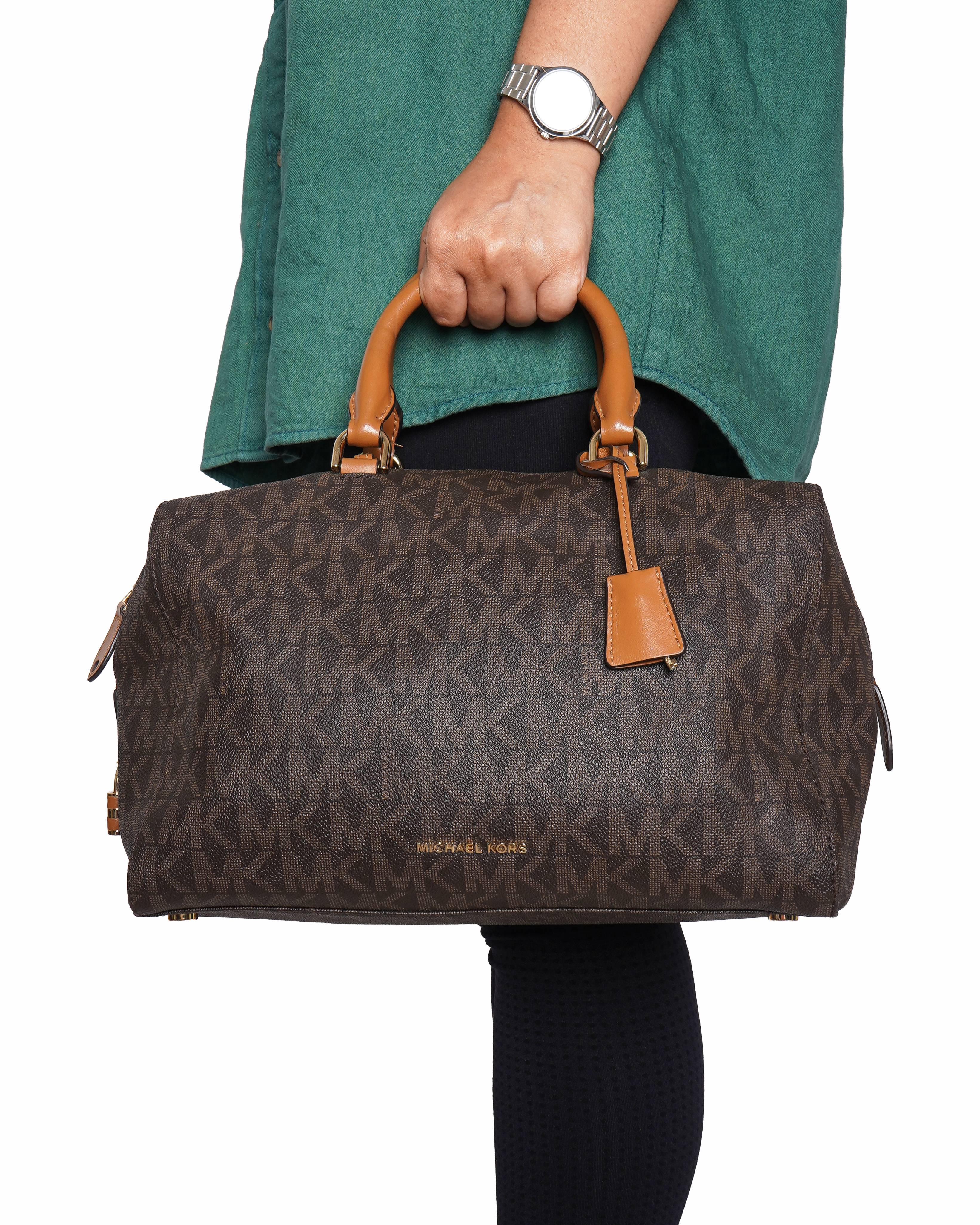 Michael Kors Monogram  Top Handle Duffle Bag