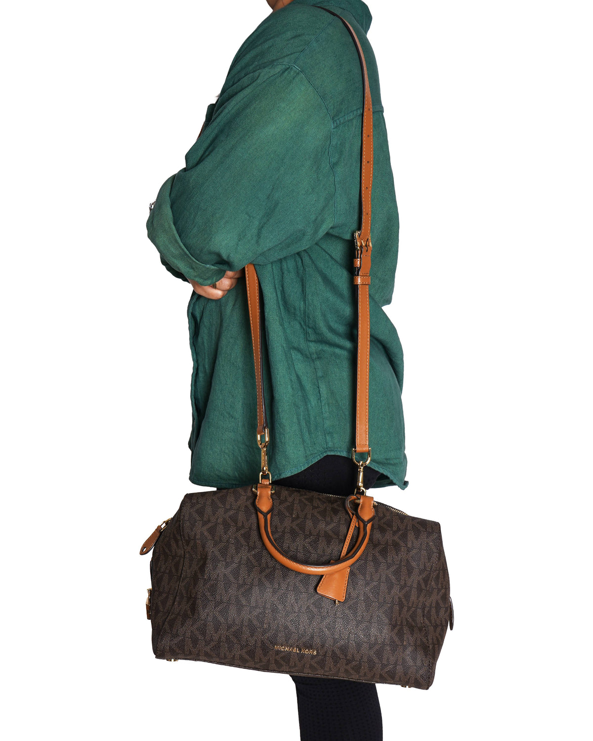 Michael Kors Monogram  Top Handle Duffle Bag