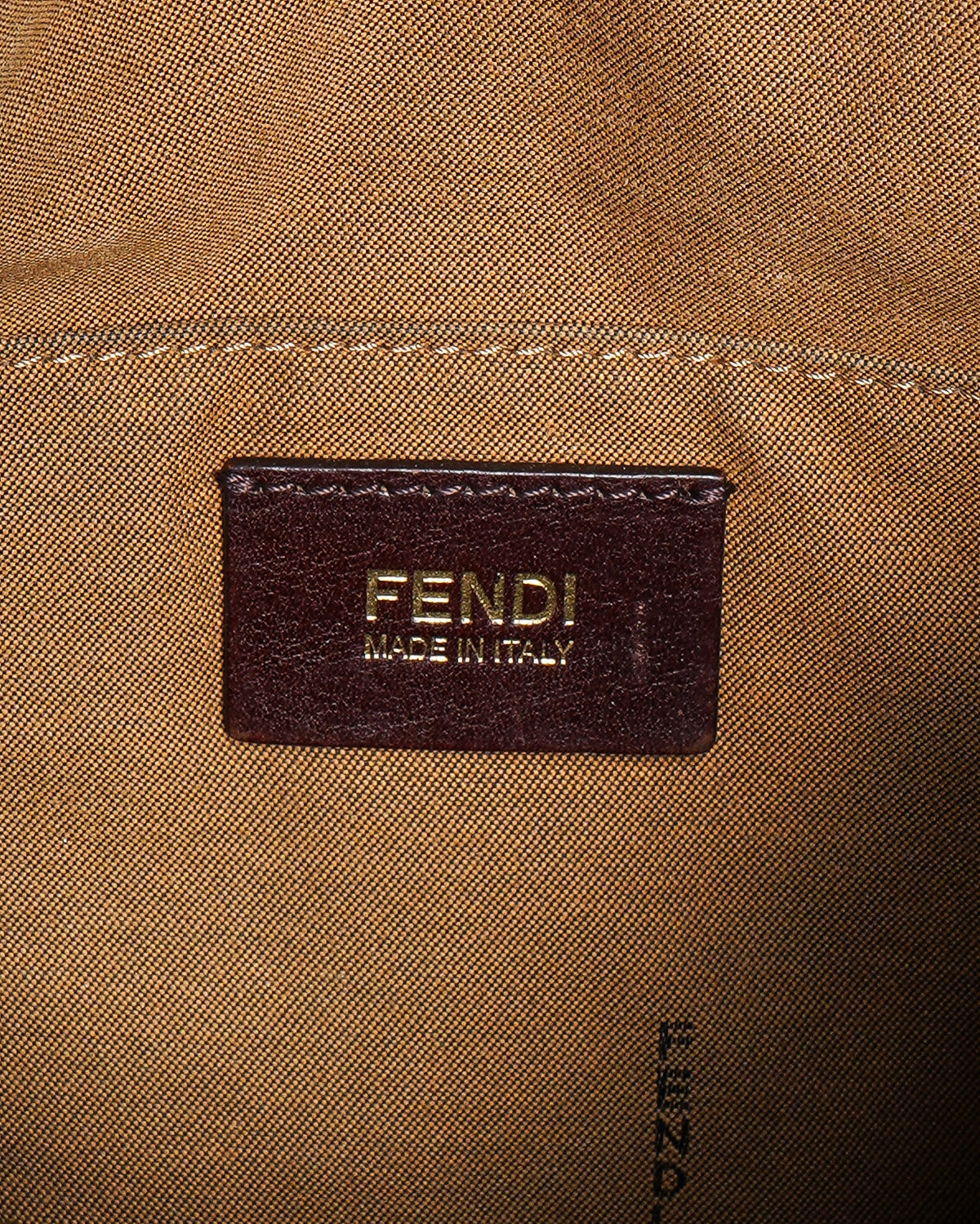 Fendi Tobacco Zucca Canvas Large Boston Bag