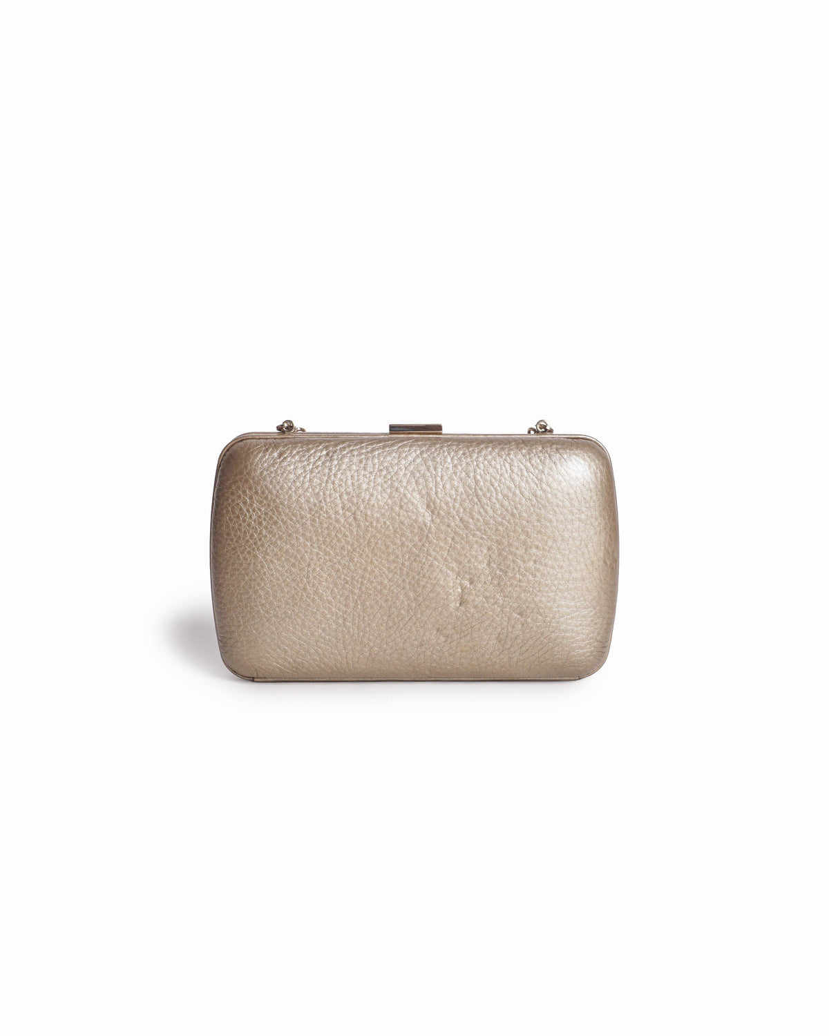 Gucci Soho Gold Leather Interlocking GG Clutch