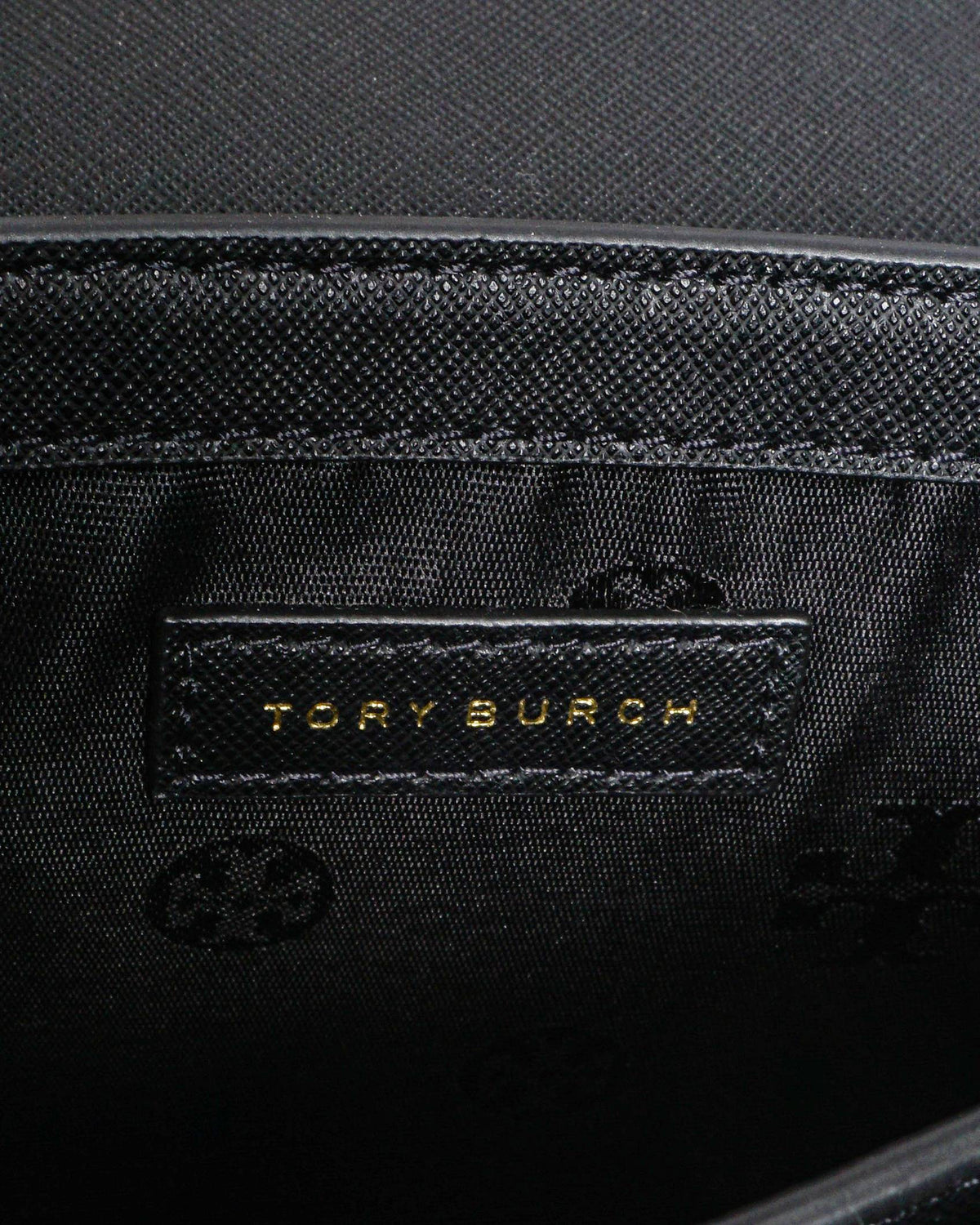 Tory Burch Black Saffiano Leather Emerson Envelope Shoulder Bag