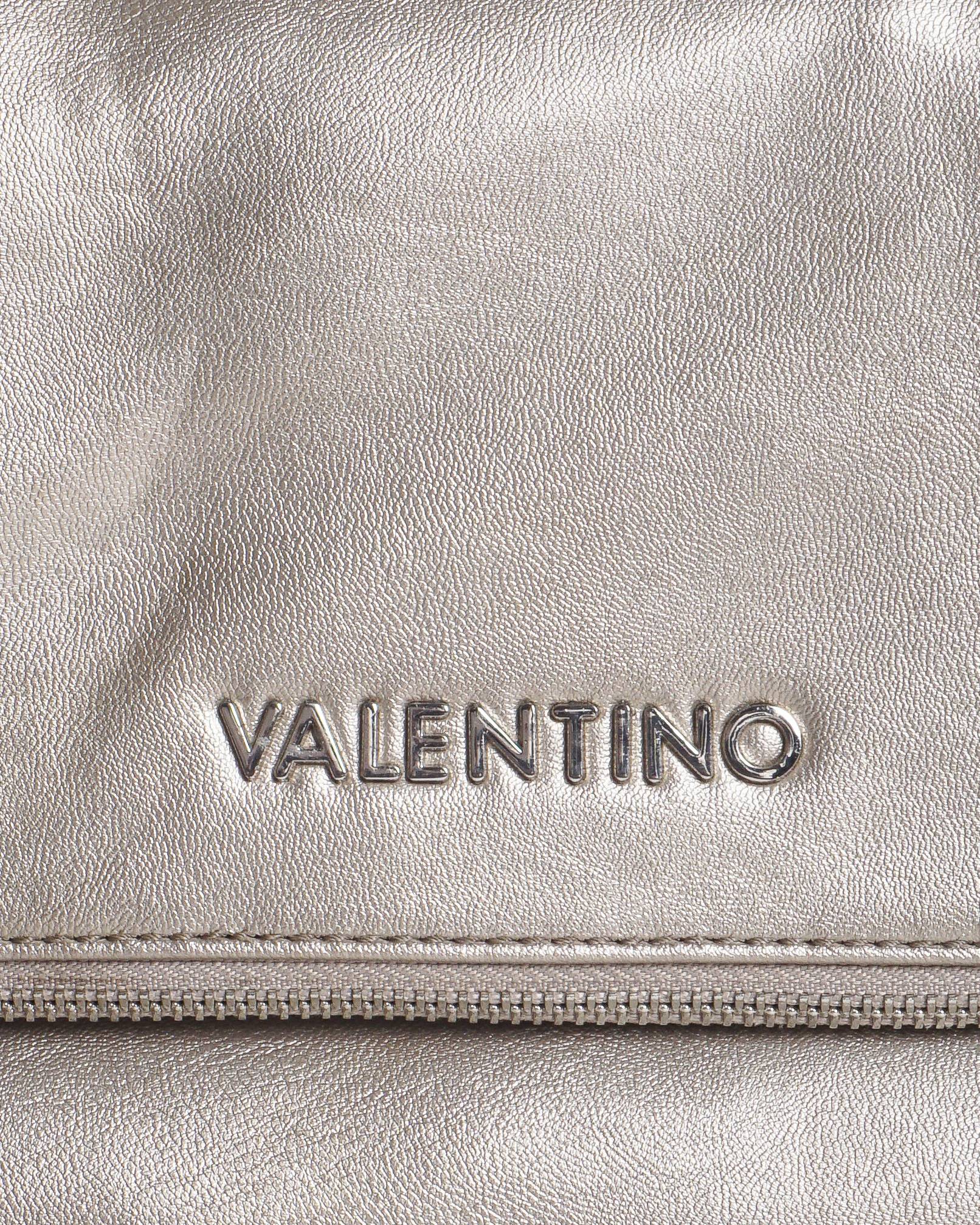 Valentino Champagne Gold Metallic Foldover Whipstitch Clutch