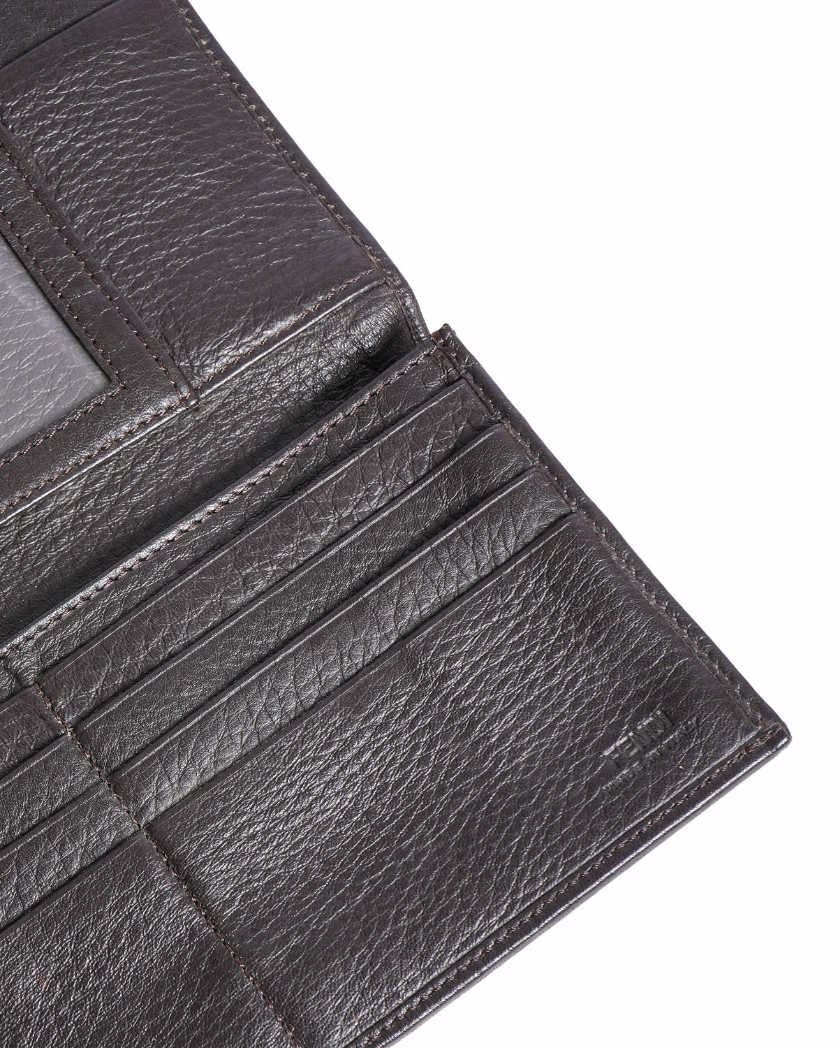 Fendi Tobacco Zucca Continental Wallet In Canvas & Leather
