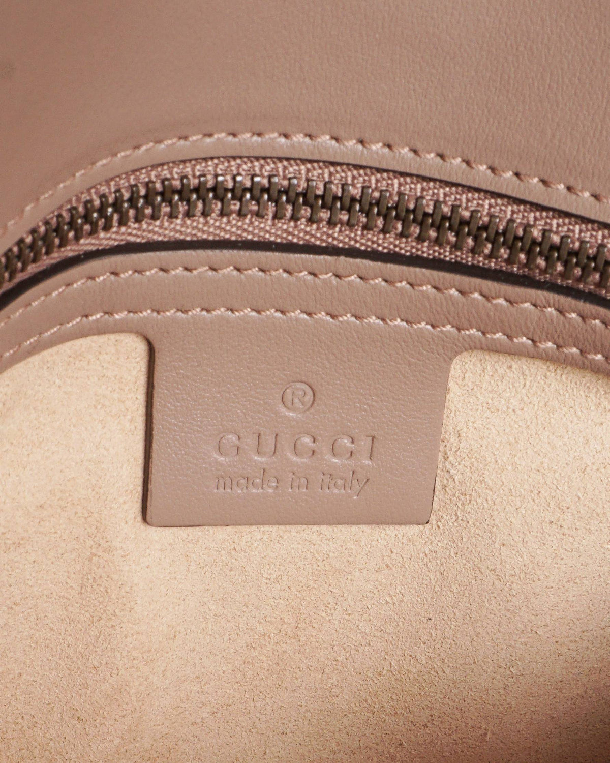Gucci Mauve Pink Matelassé Leather GG Marmont Medium Shoulder Bag