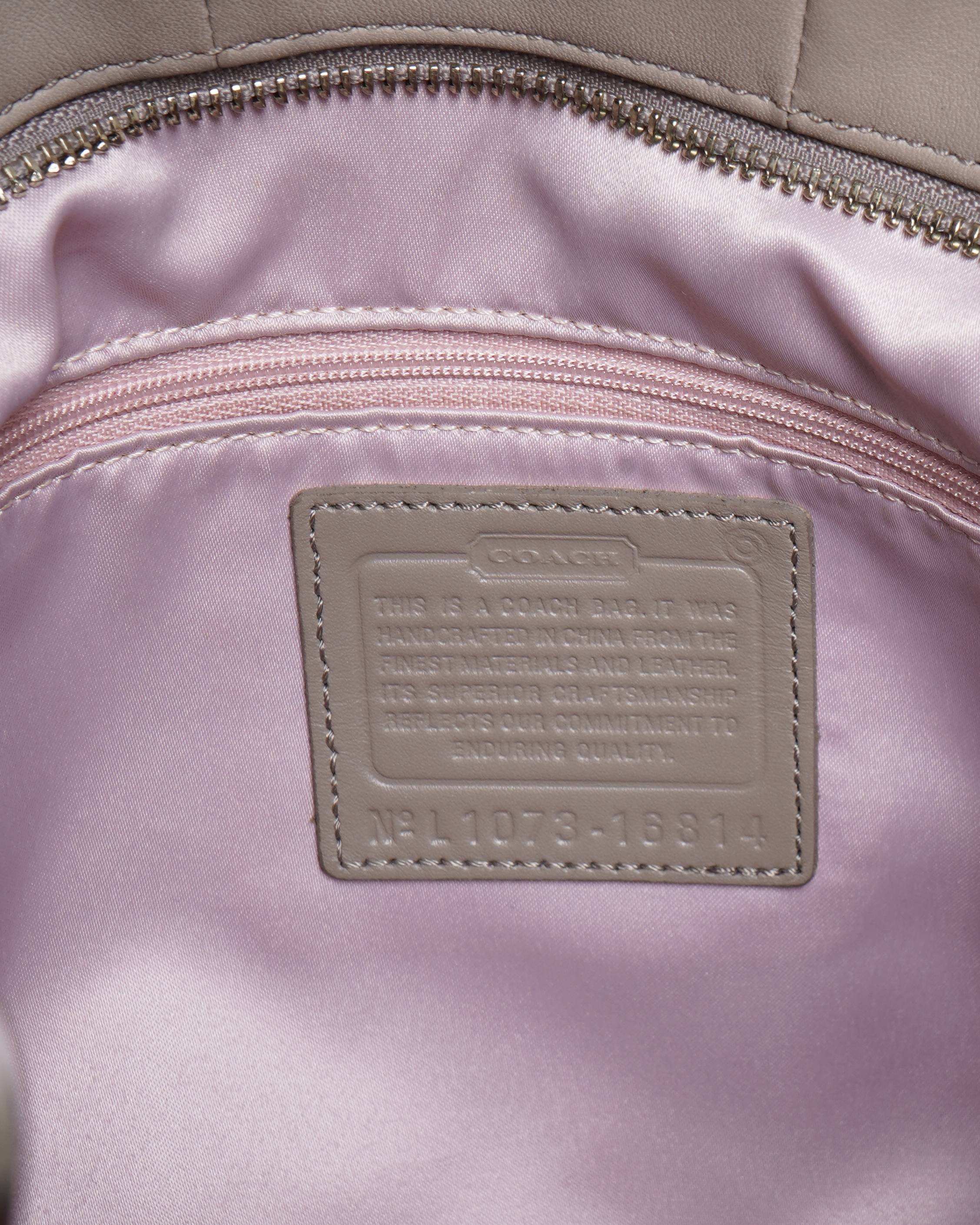 COACH BEIGE KRISTIN HOBO SHOULDER BAG