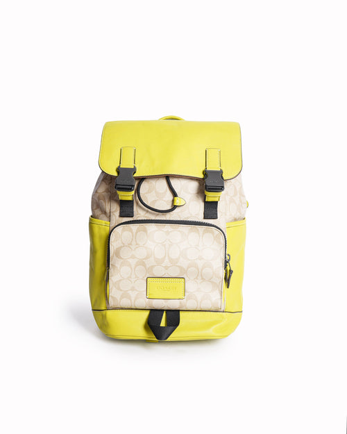 Coach Track Backpack In Signature Canvas