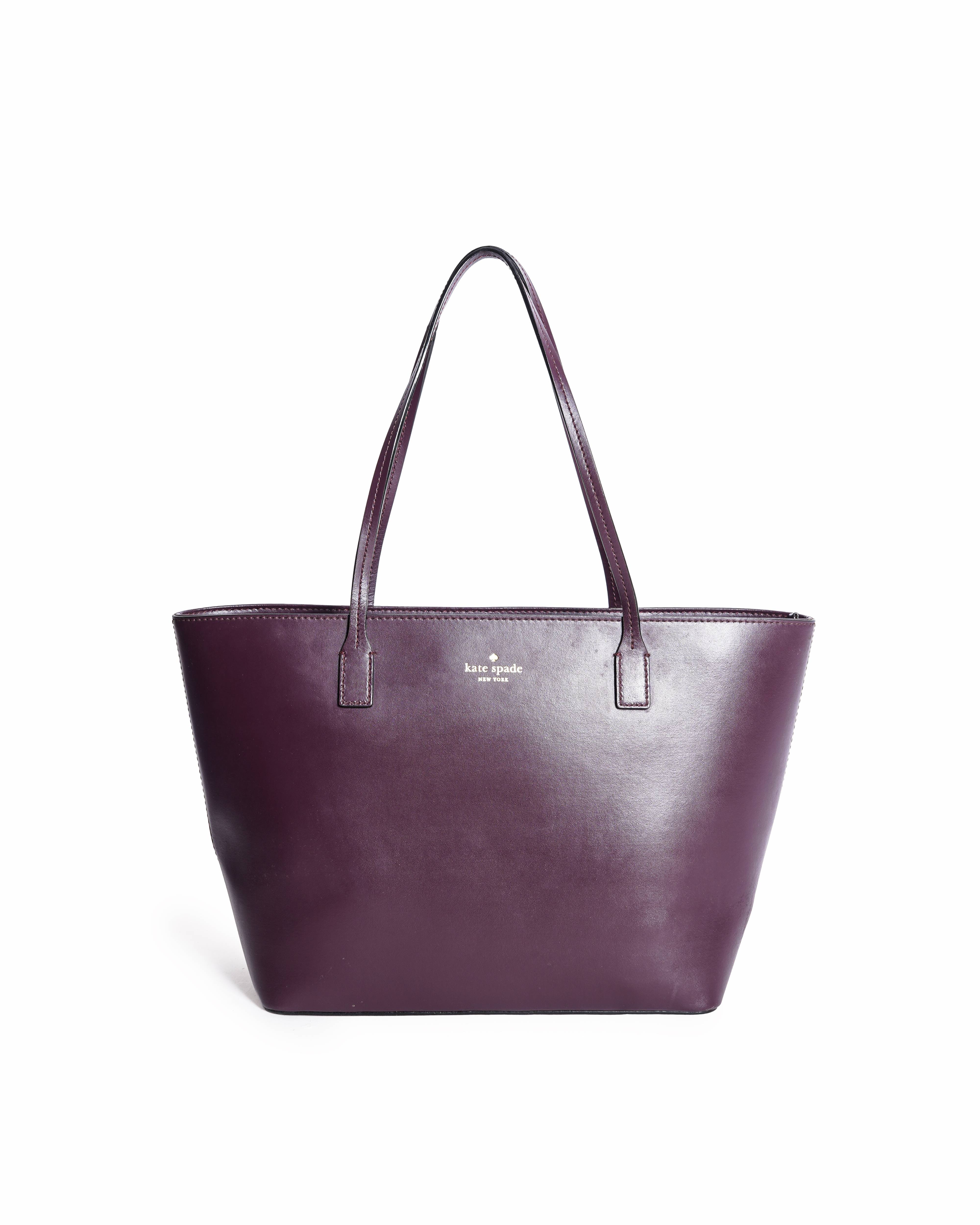 Kate Spade Burgundy Leather Janie Tote