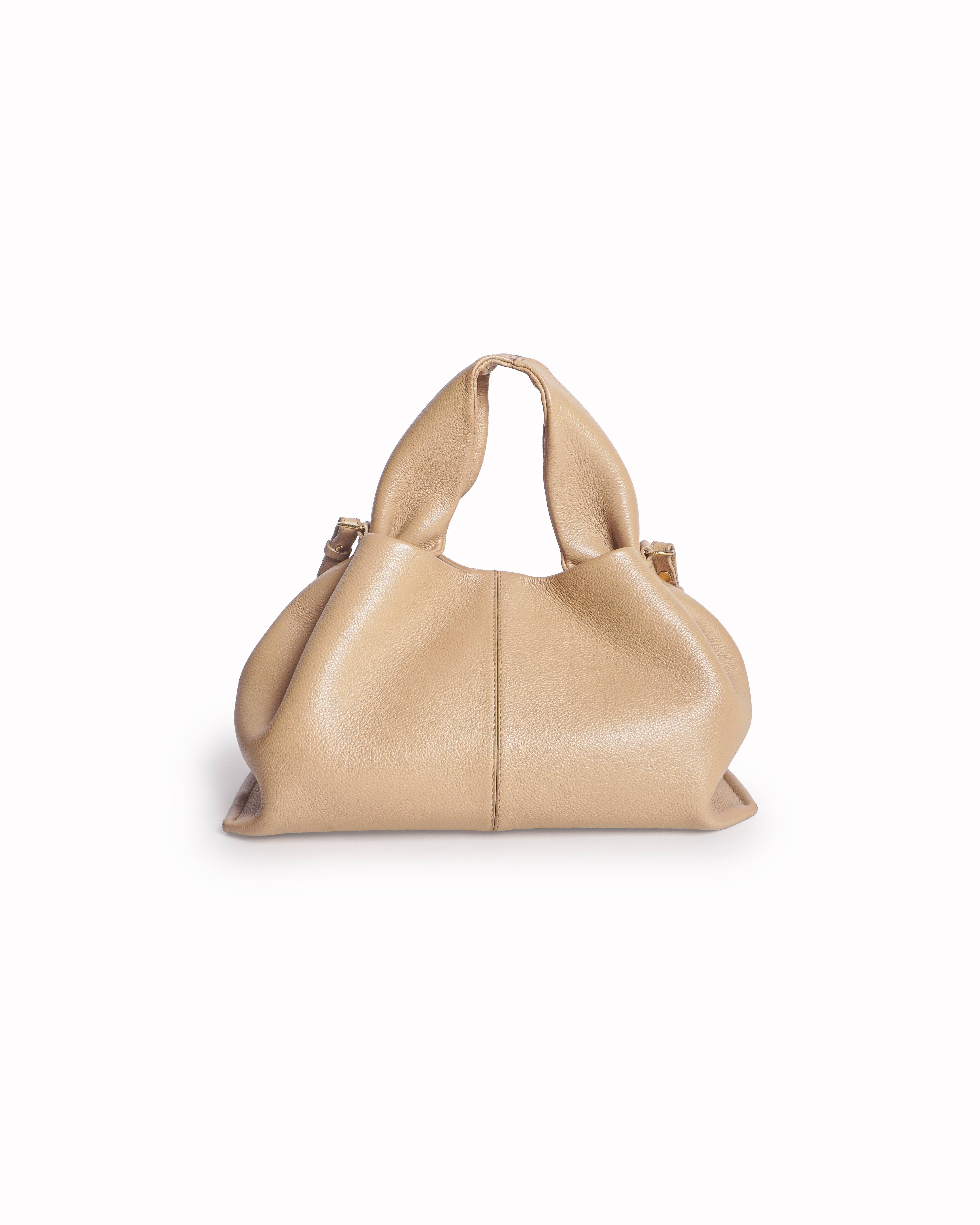 Polène Paris Numéro Onze Beige Leather Bag