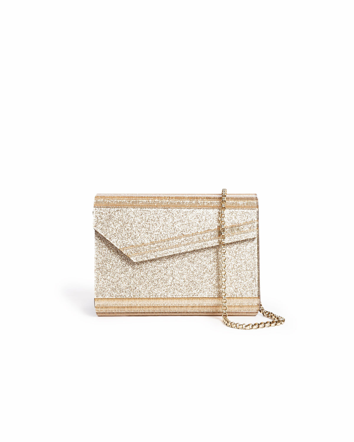 Jimmy Choo Acrylic Glitter Crossbody Bag