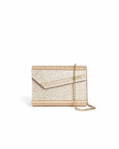 Jimmy Choo Acrylic Glitter Crossbody Bag