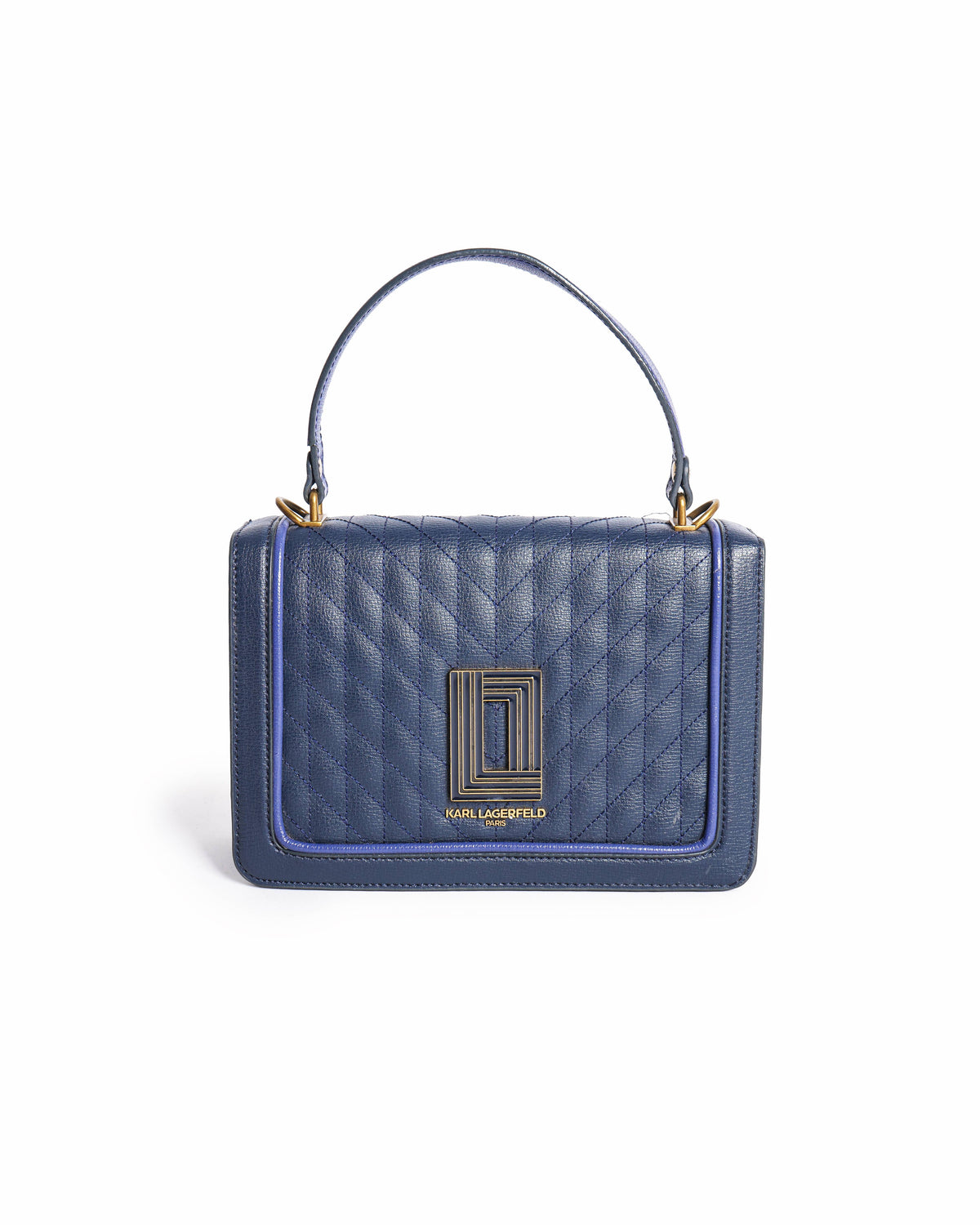 Karl Lagerfeld Paris Quilted Leather Crossbody Bag