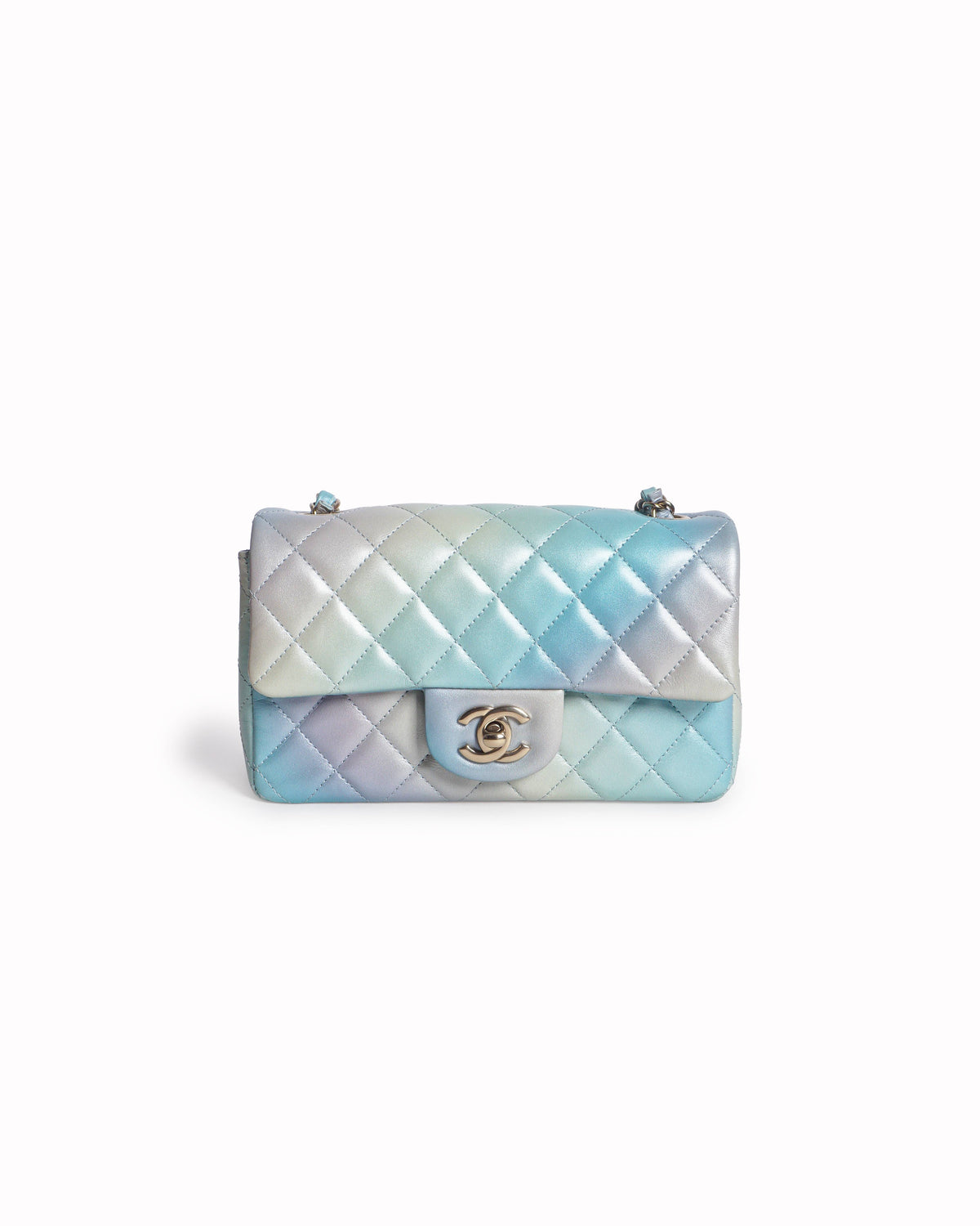 Chanel Mini Rectangular Flap Iridescent Ombre Lambskin