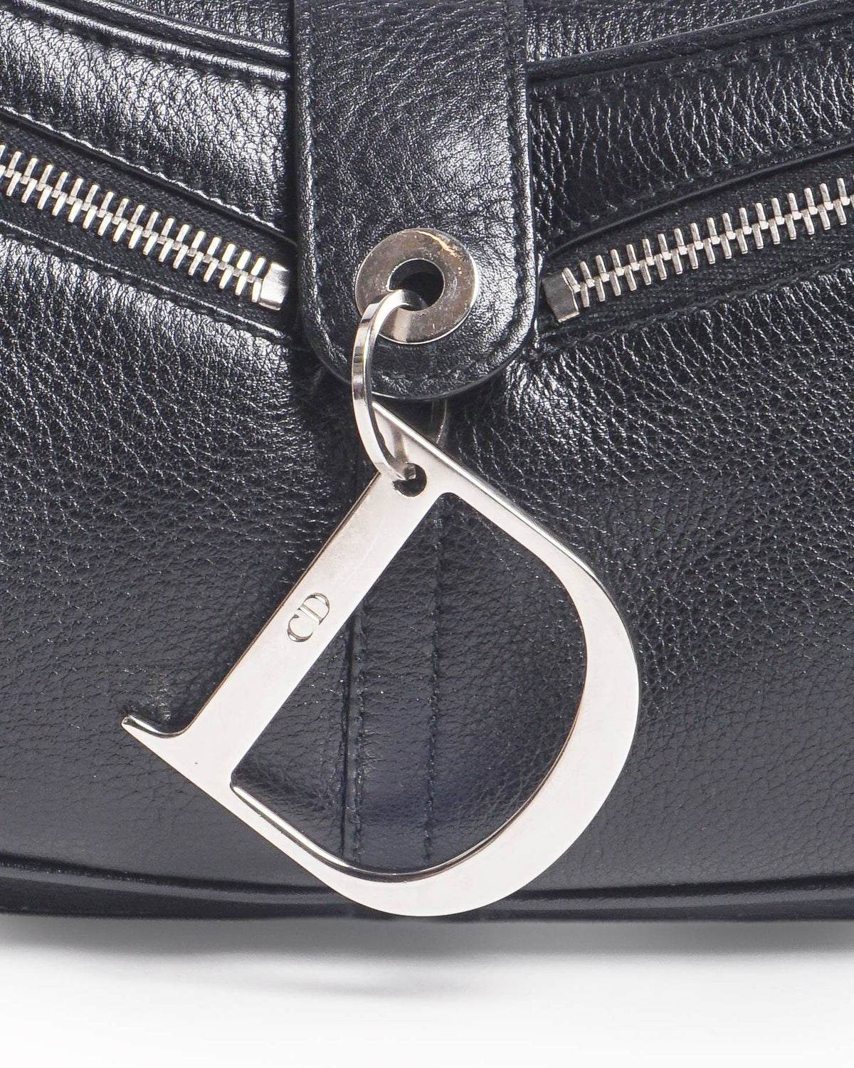 Christian Dior D-Charm Saddle Leather Shoulder Bag