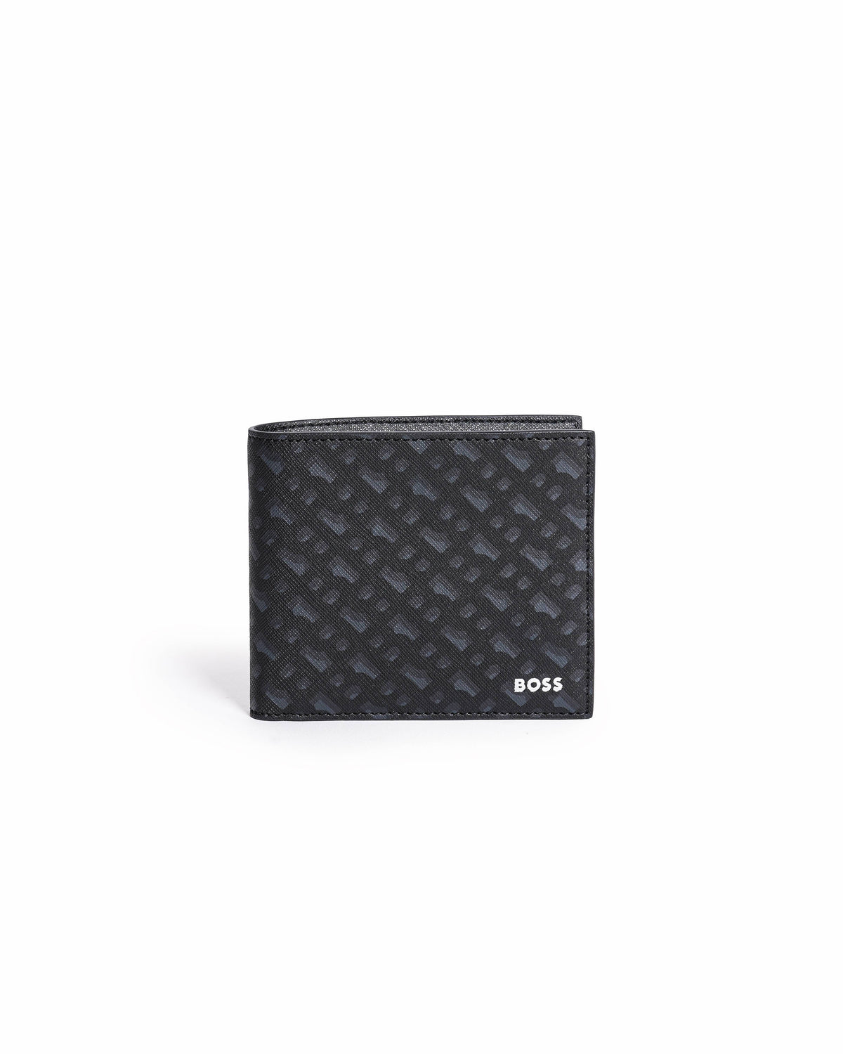 Boss Black Zair Signature Logo Wallet & Card Holder Set