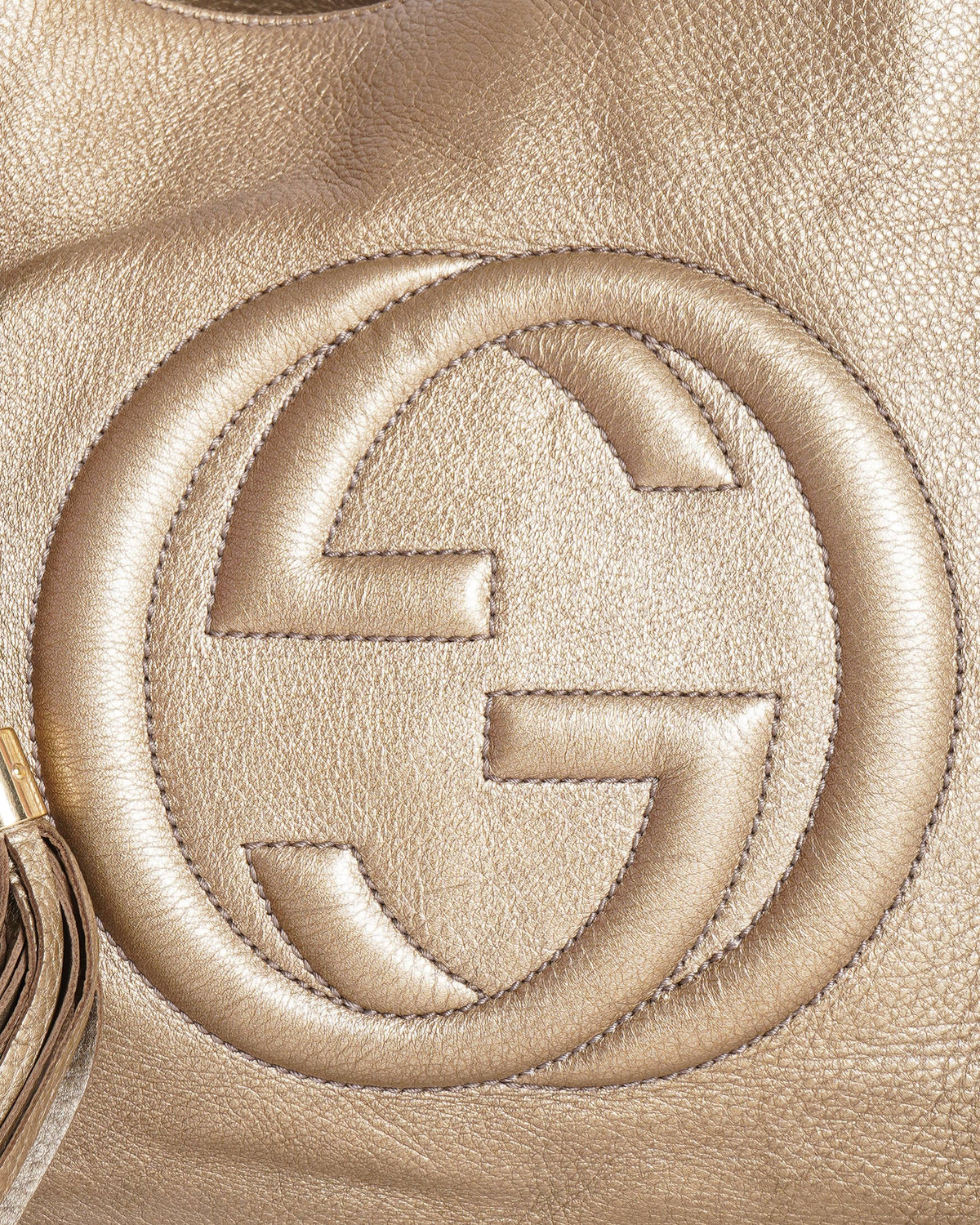 Gucci Soho Tassel Hobo Bag in gold