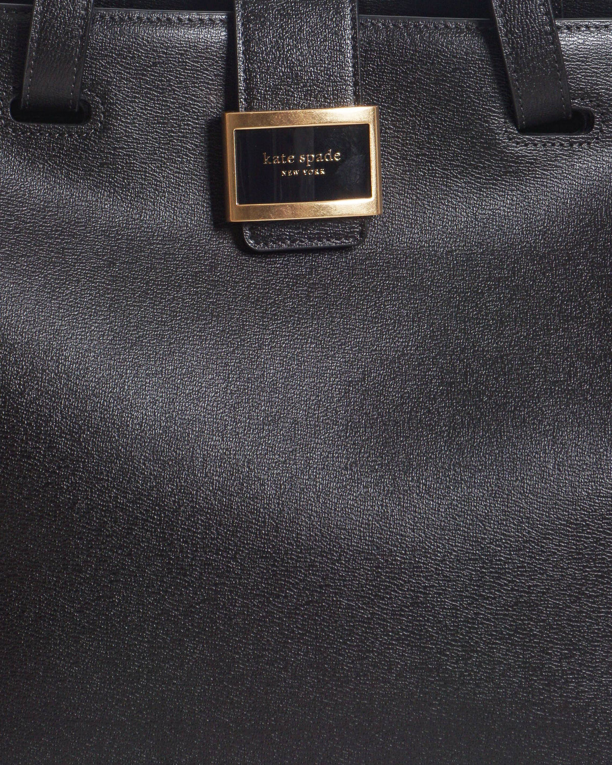 Kate Spade Katy Black Leather Large Work Tote