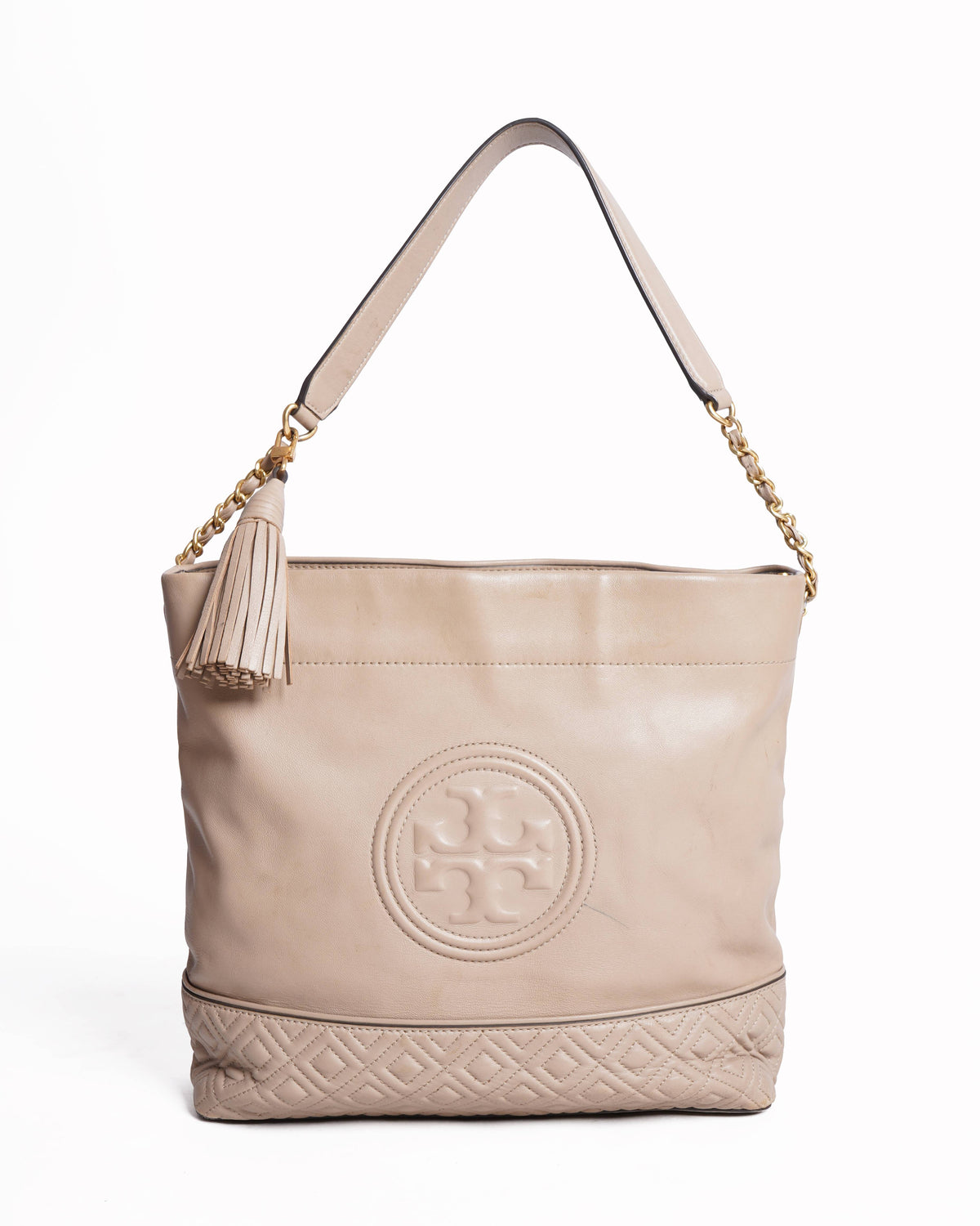 Tory burch leming leather hobo shoulder bag