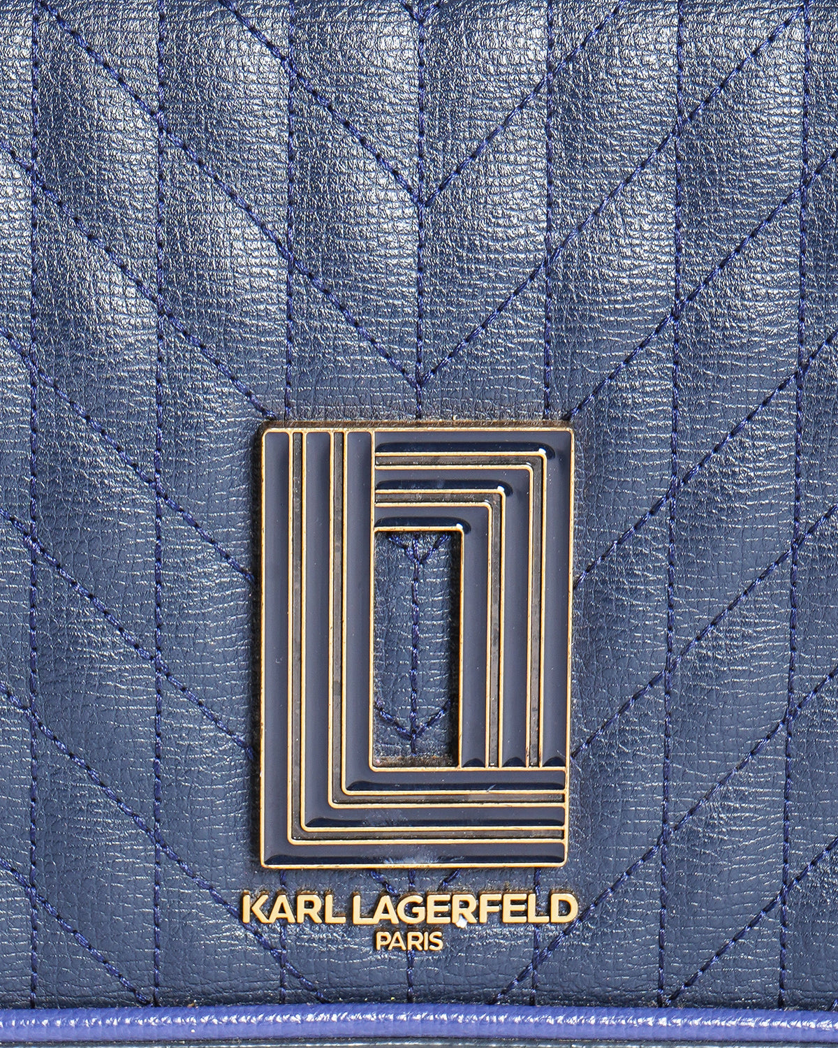 Karl Lagerfeld Paris Quilted Leather Crossbody Bag
