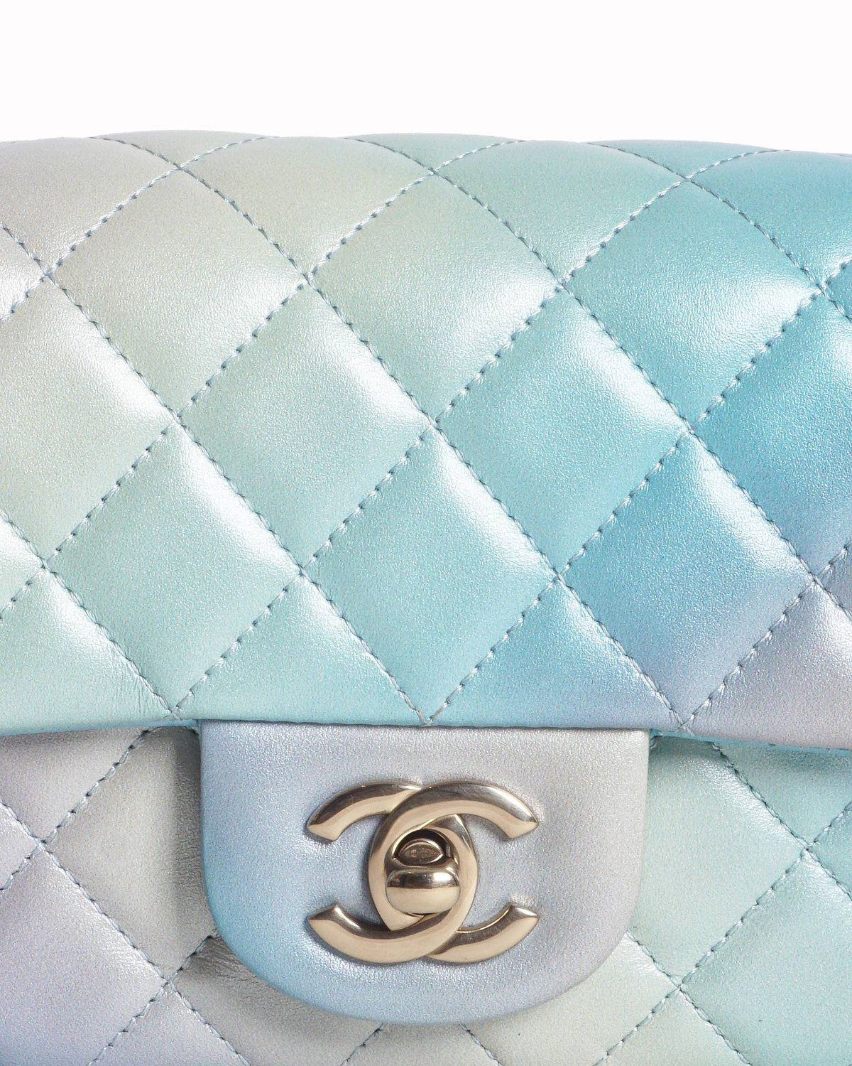 Chanel Mini Rectangular Flap Iridescent Ombre Lambskin