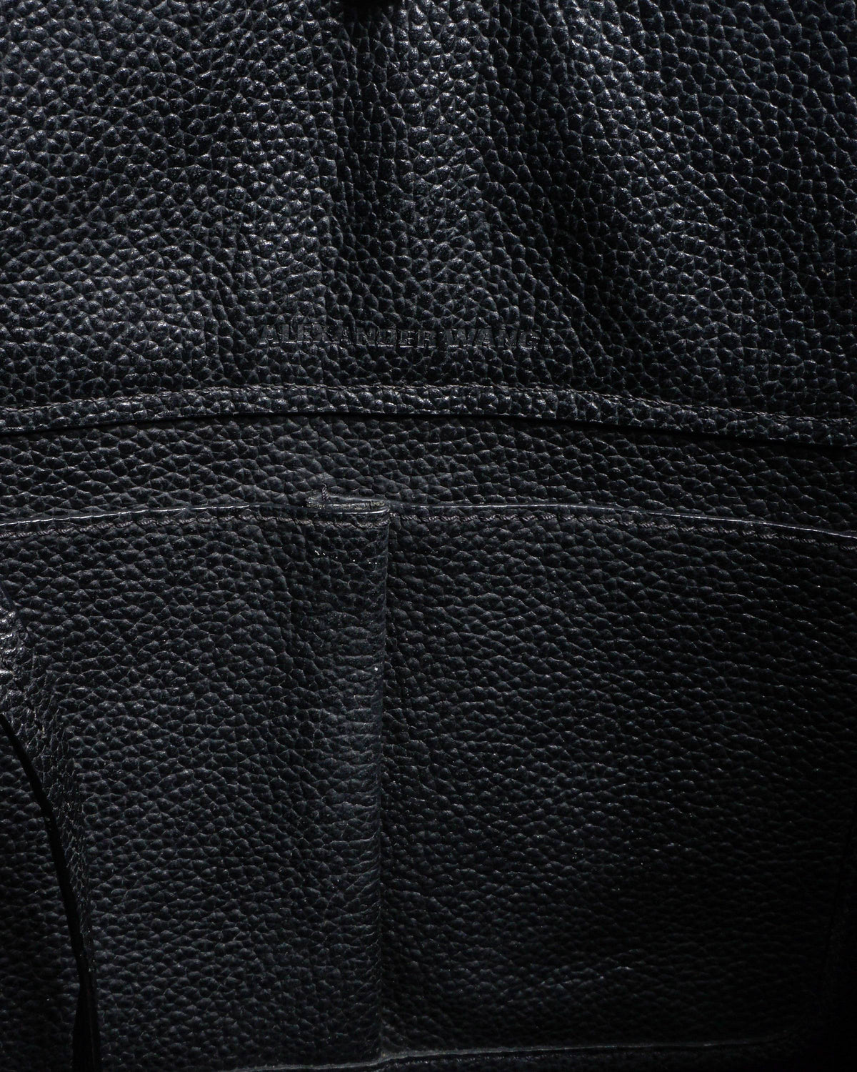 Alexander Wang Black Leather Tote with Metal Corners