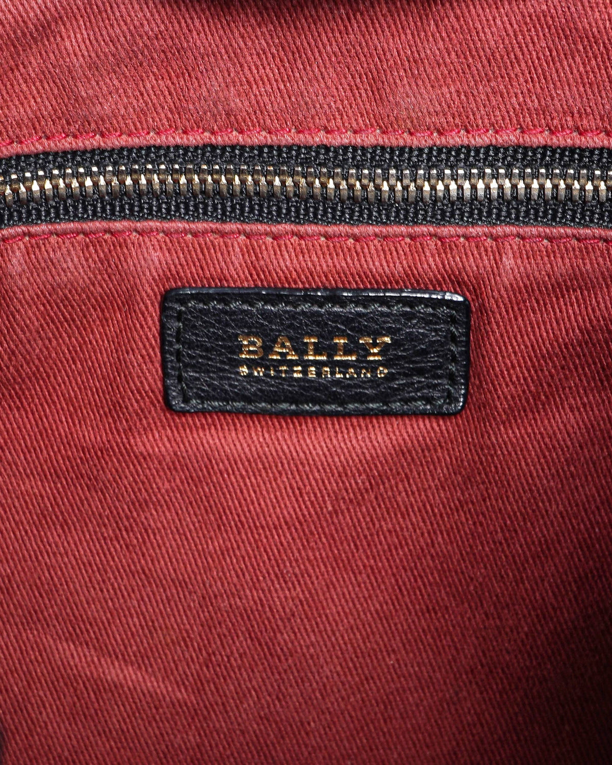 Bally Grained Leather Bally Stripe Shoulder Bag