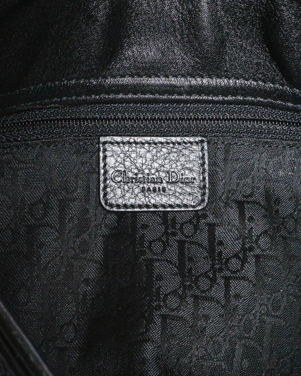 Christian Dior D-Charm Saddle Leather Shoulder Bag