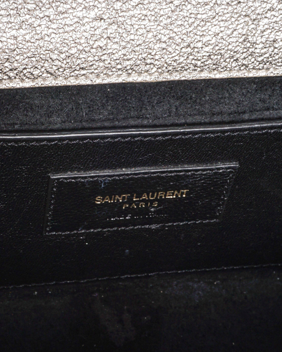 Saint Laurent Kate Small Gold Textured Leather Shoulder Bag