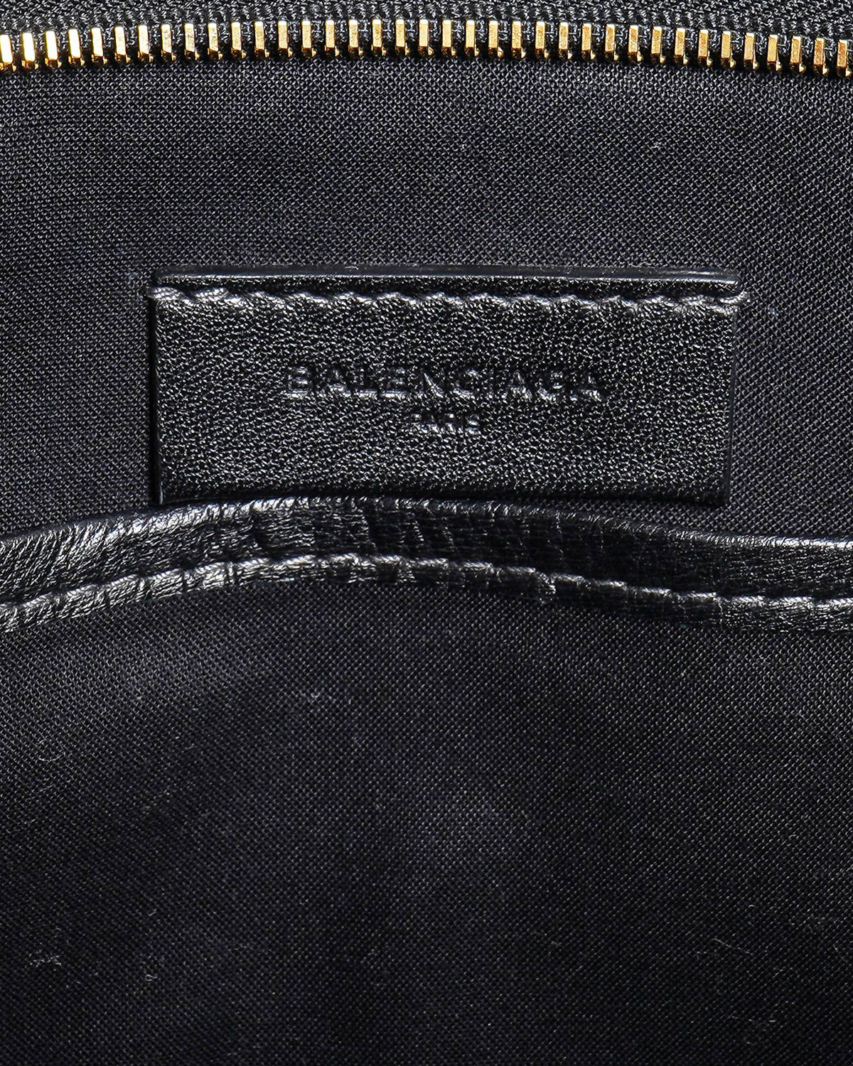 Balenciaga Bazar Tartan Woven Leather Pouch Clutch