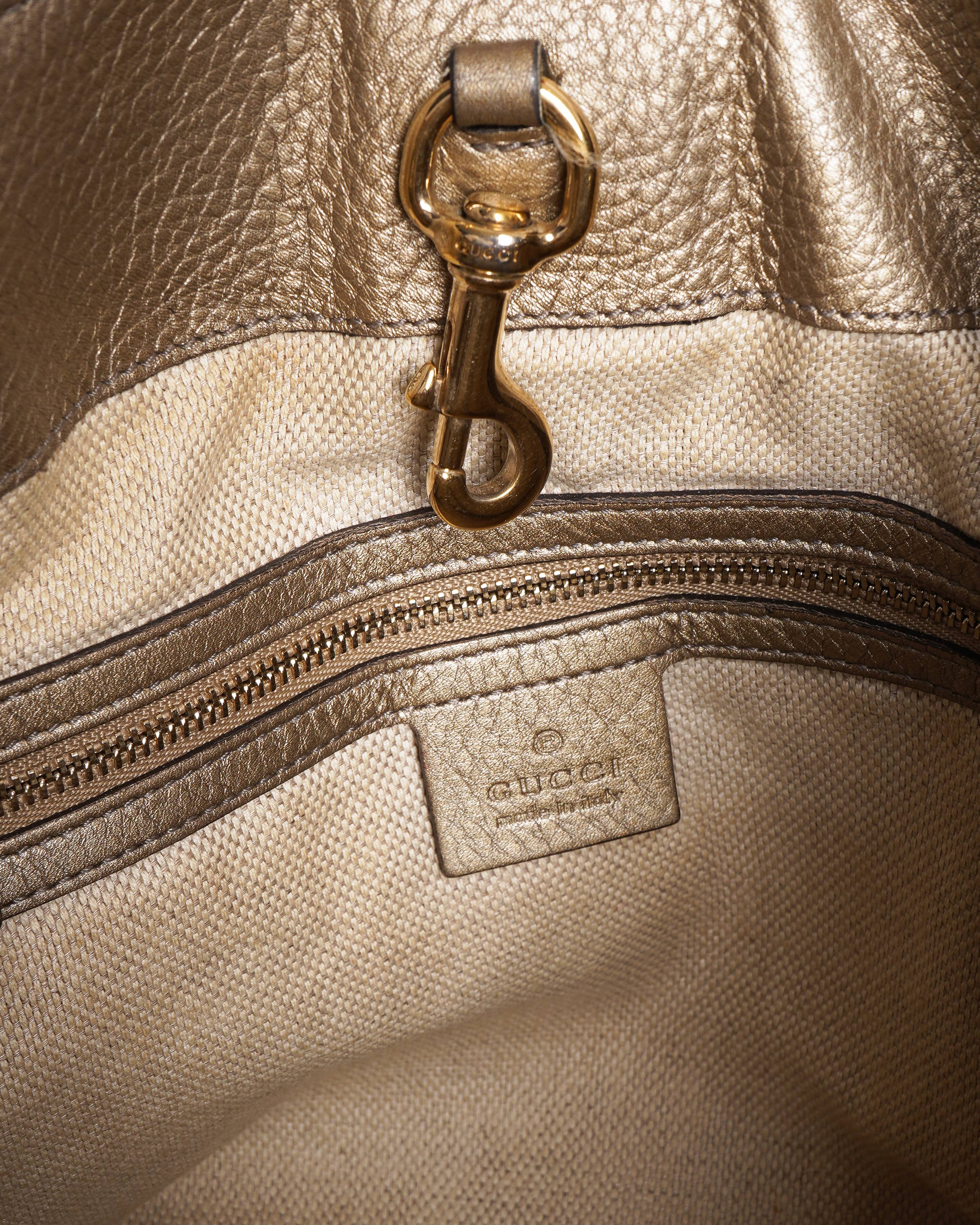 Gucci Soho Tassel Hobo Bag in gold