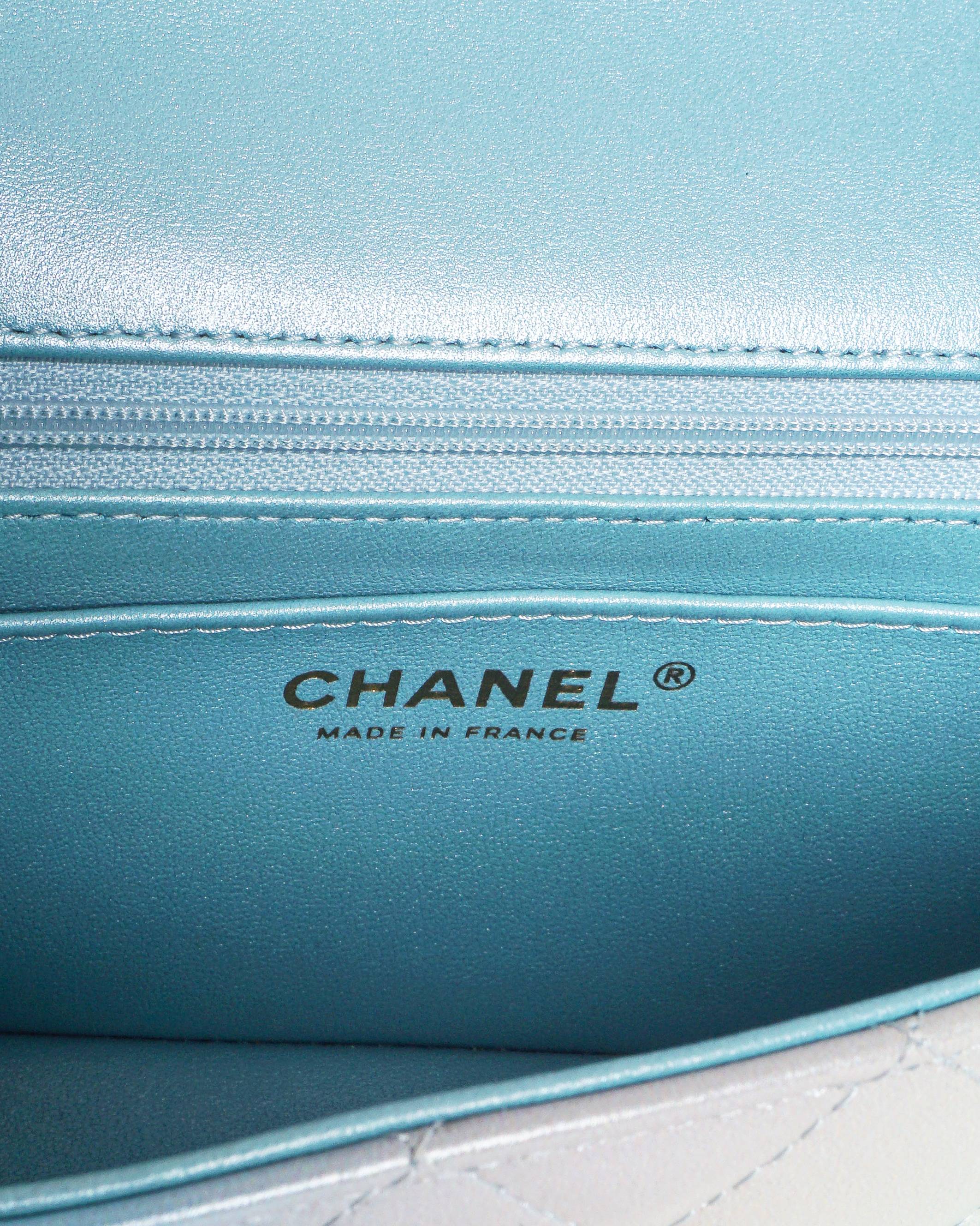 Chanel Mini Rectangular Flap Iridescent Ombre Lambskin