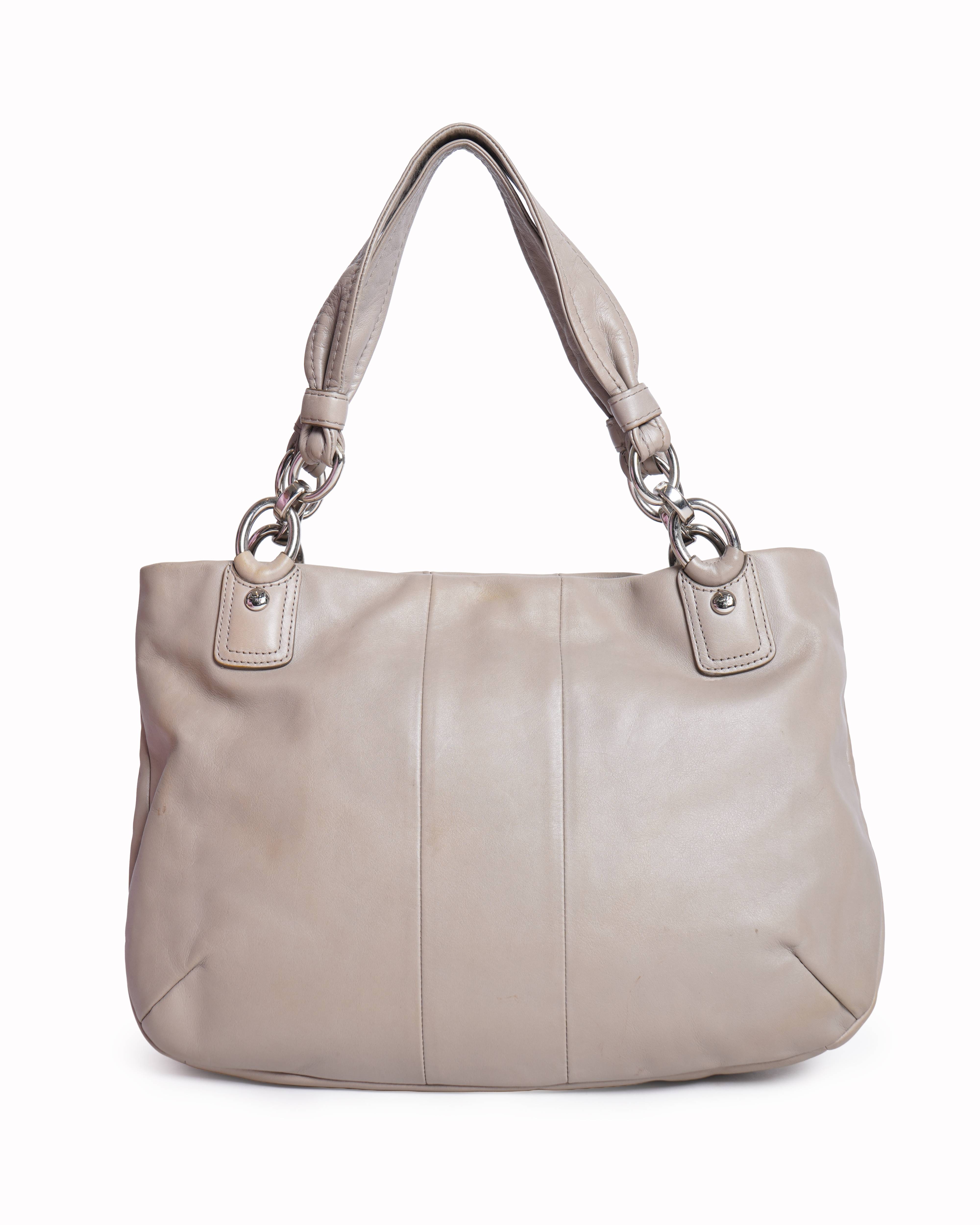 COACH BEIGE KRISTIN HOBO SHOULDER BAG