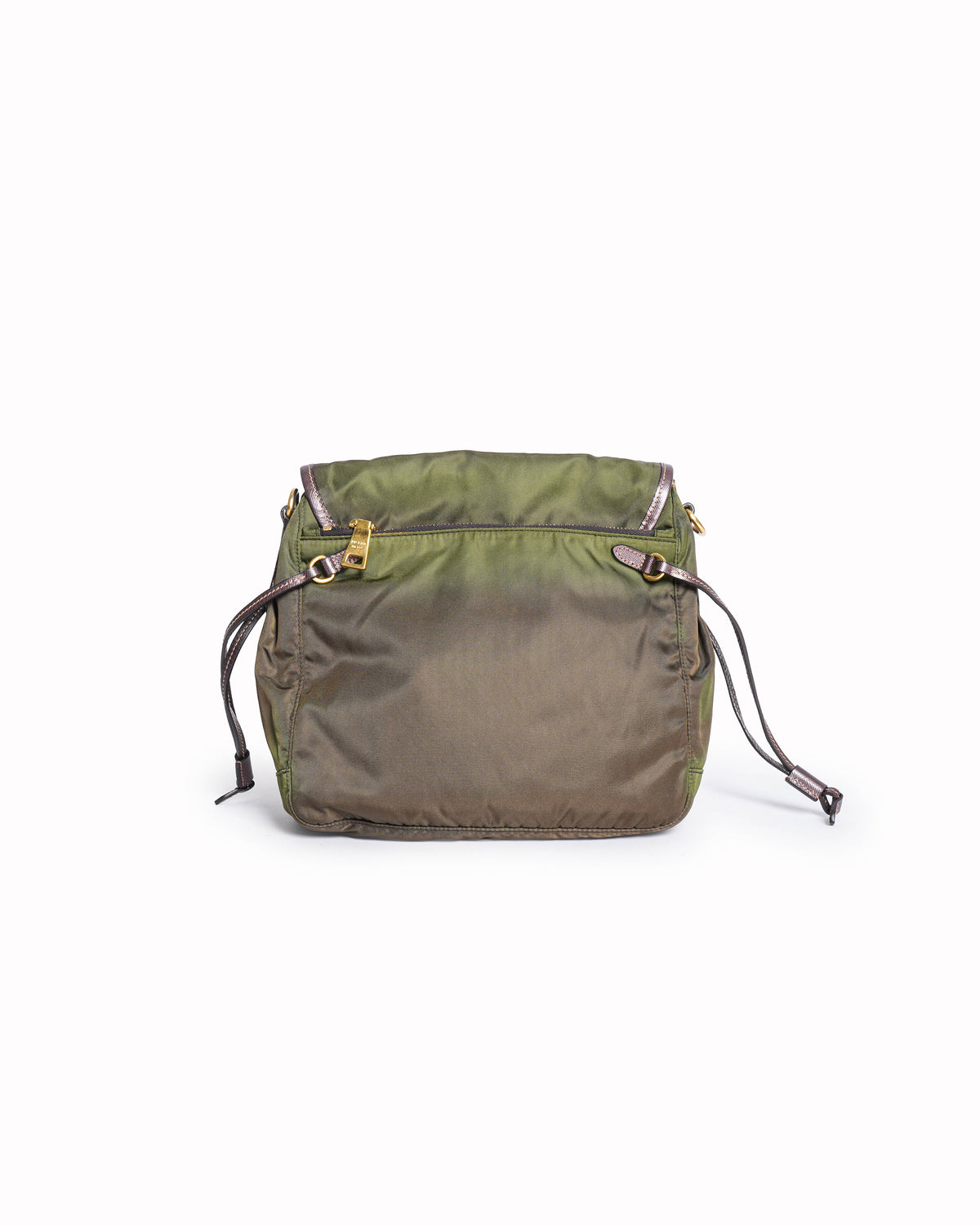 Prada Tessuto Nylon Messenger Flap Bag