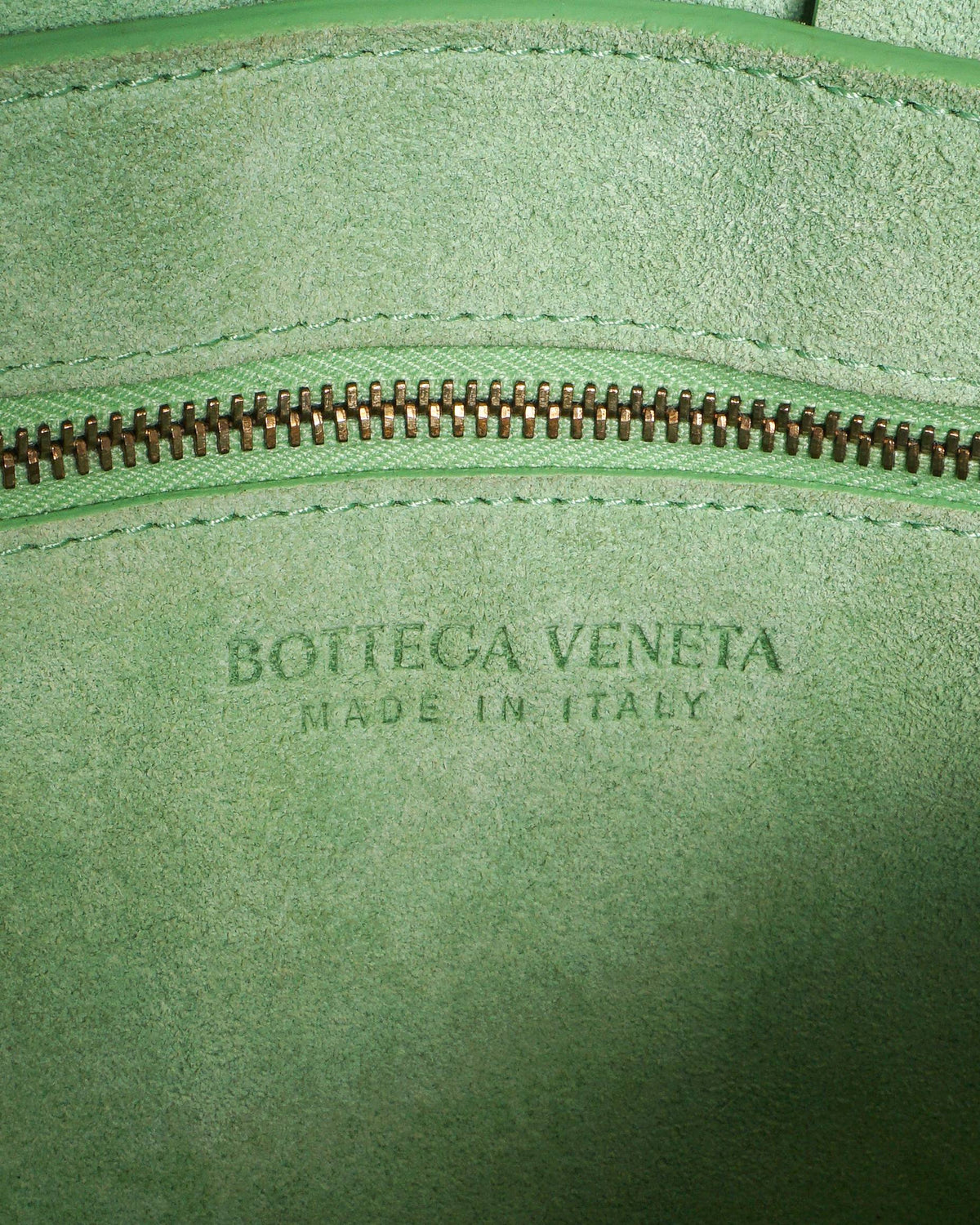 Bottega Veneta Tan & Lime Green Cassette Crossbody Bag