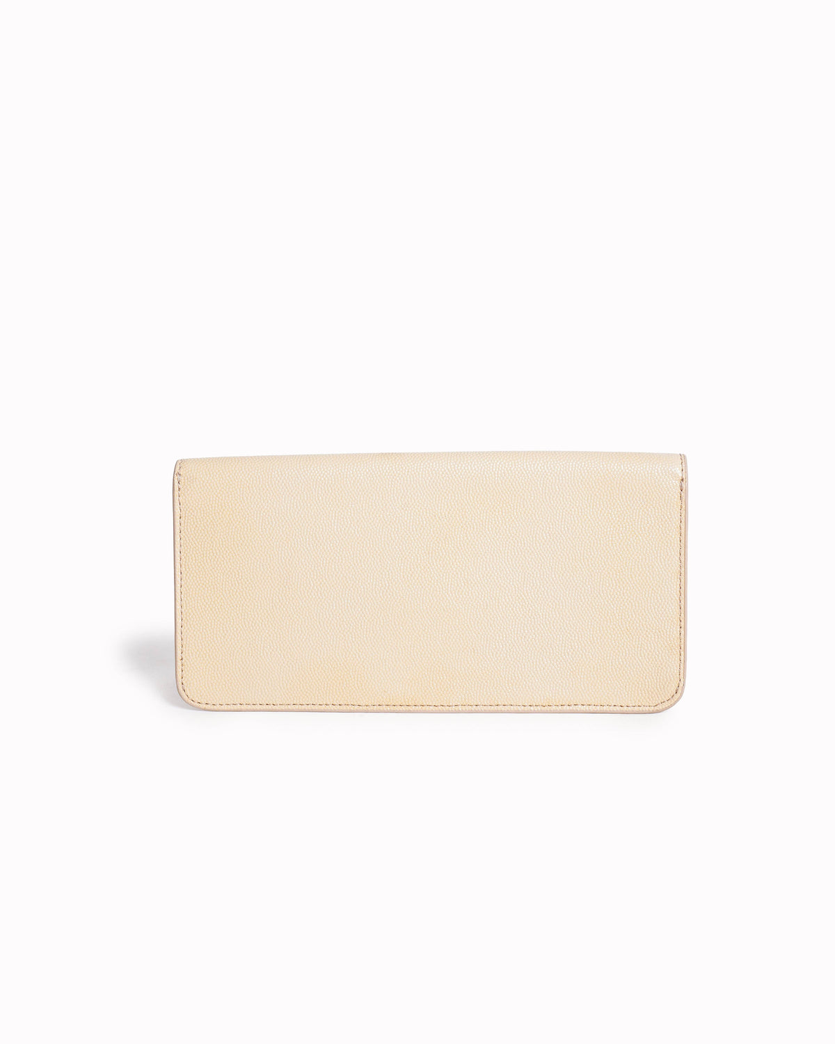 Tory Burch Beige Grainy Leather Gigi Envelope Clutch