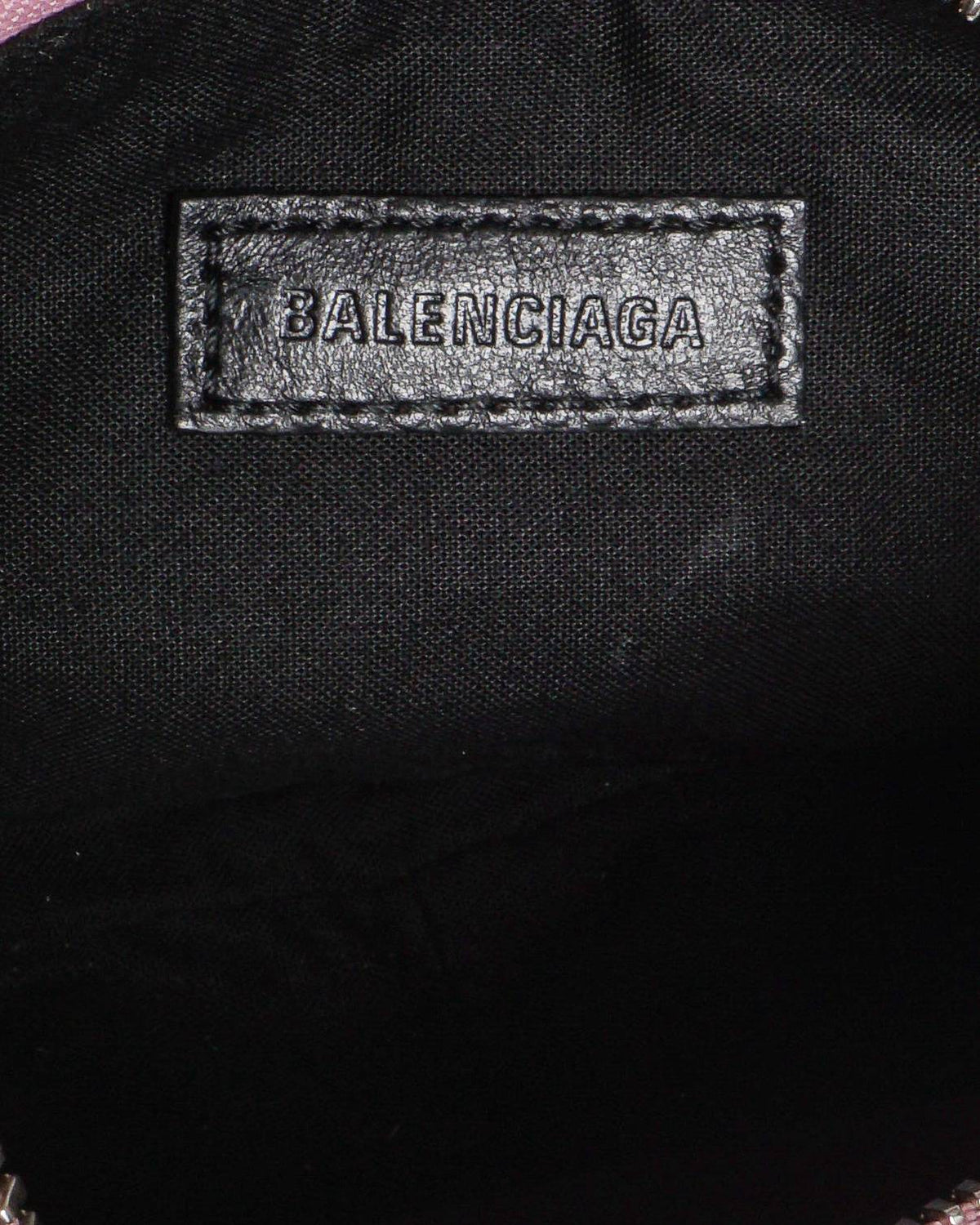 Balenciaga Pink Leather Mini Le Cagole Shoulder Bag