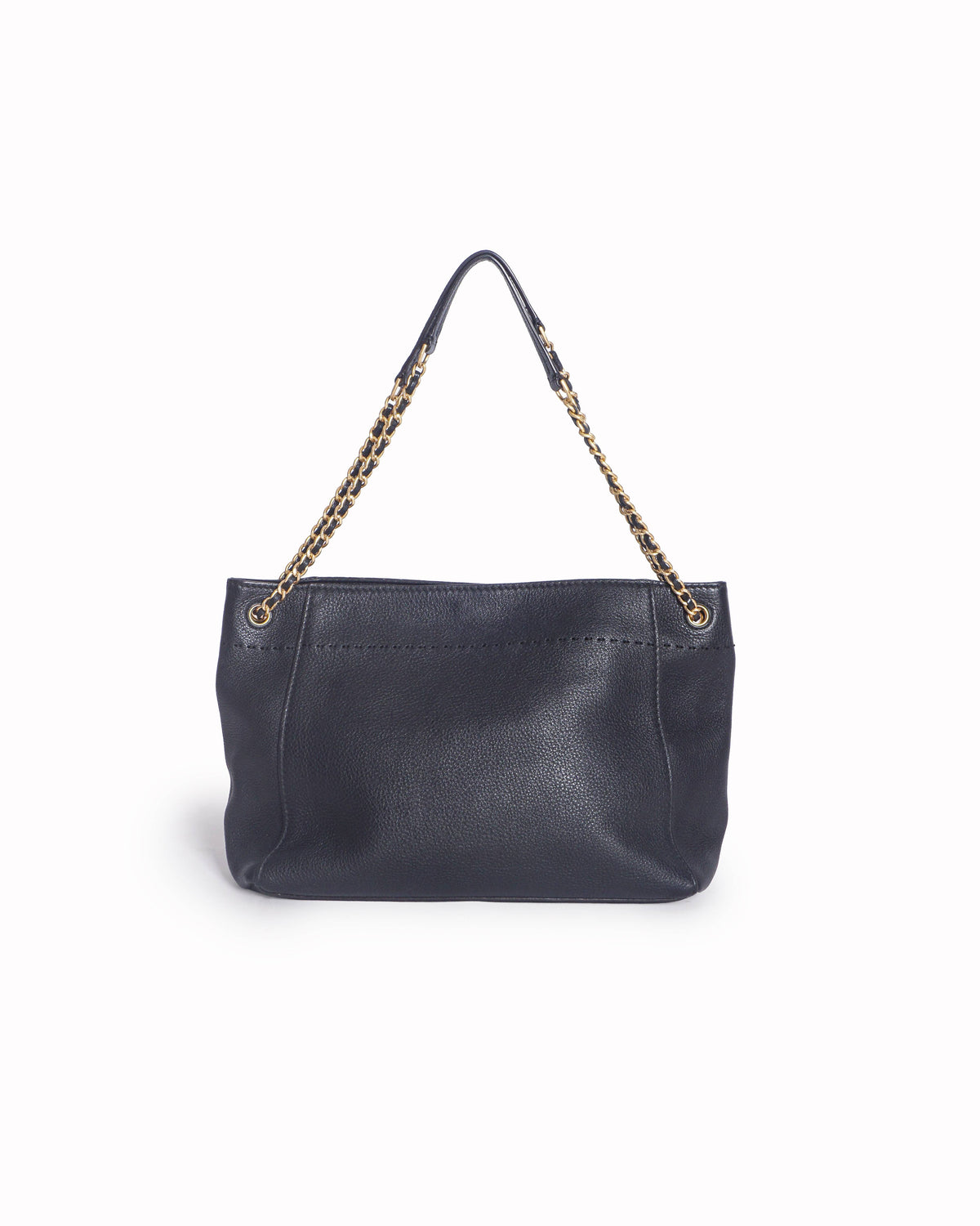 Tory Burch McGraw Slouchy Tote
in black pebbled leather
