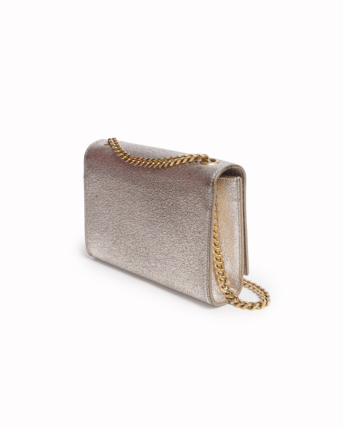 Saint Laurent Kate Small Gold Textured Leather Shoulder Bag