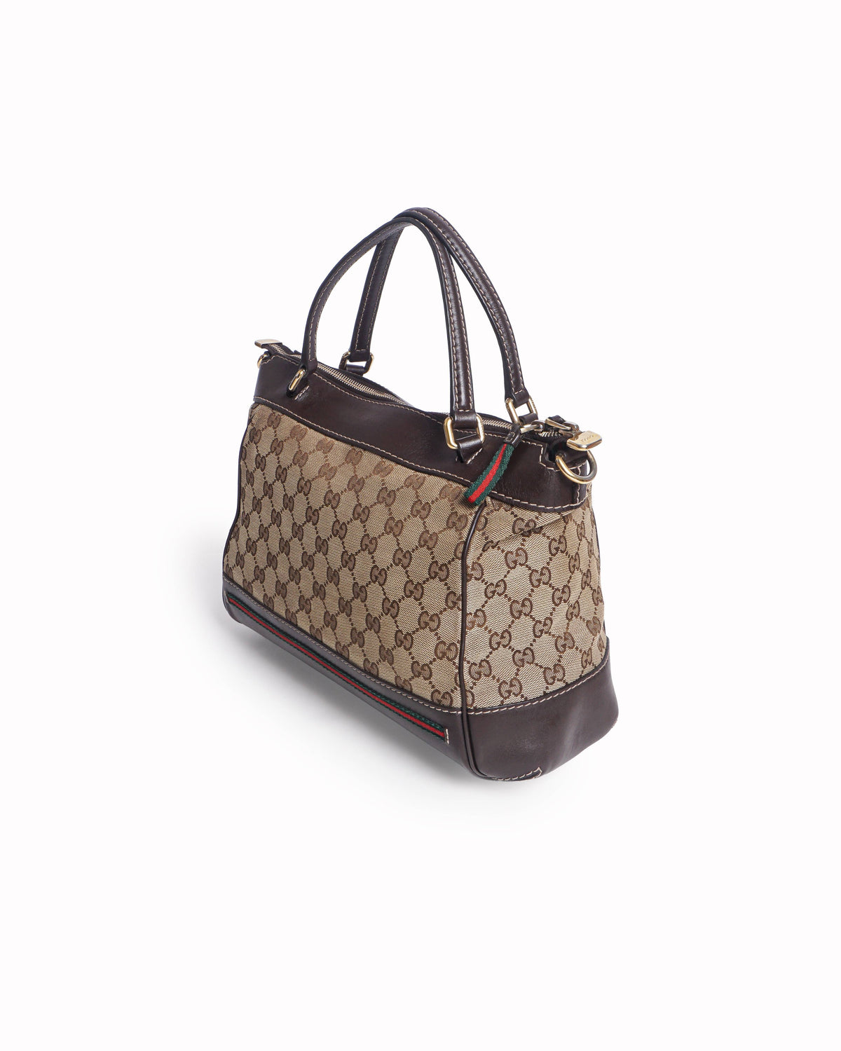 Gucci Vintage Original GG Canvas Web Shoulder Bag