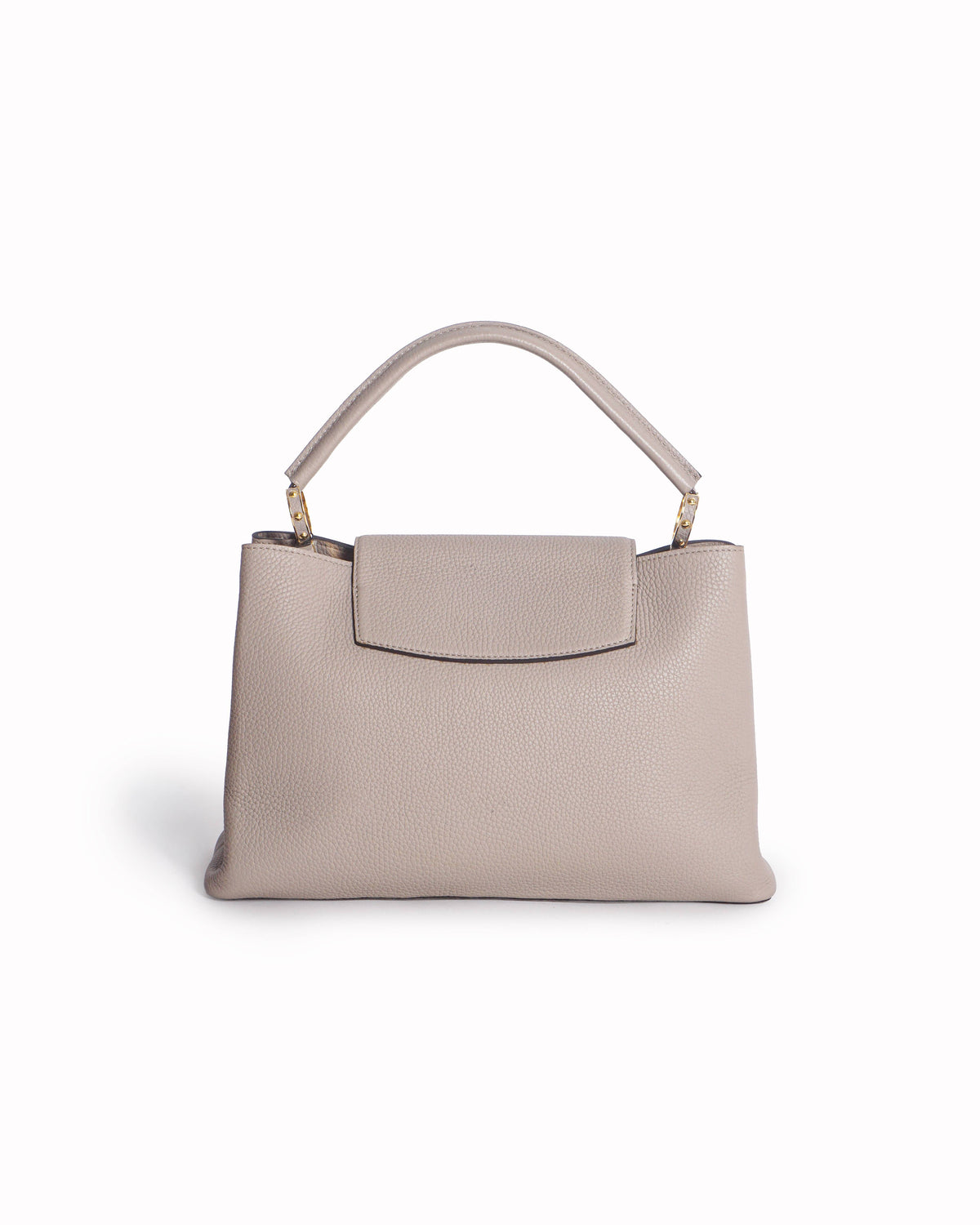 Louis Vuitton Beige Taurillon Leather Capucines GM Bag