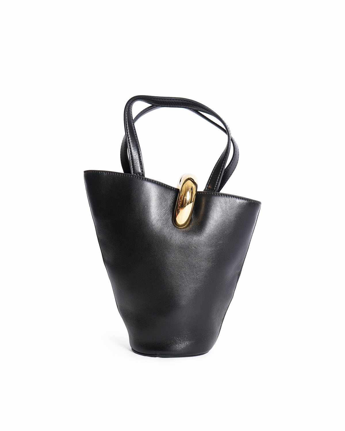 Jacquemus Le Petit Bambola Black leather bucket bag