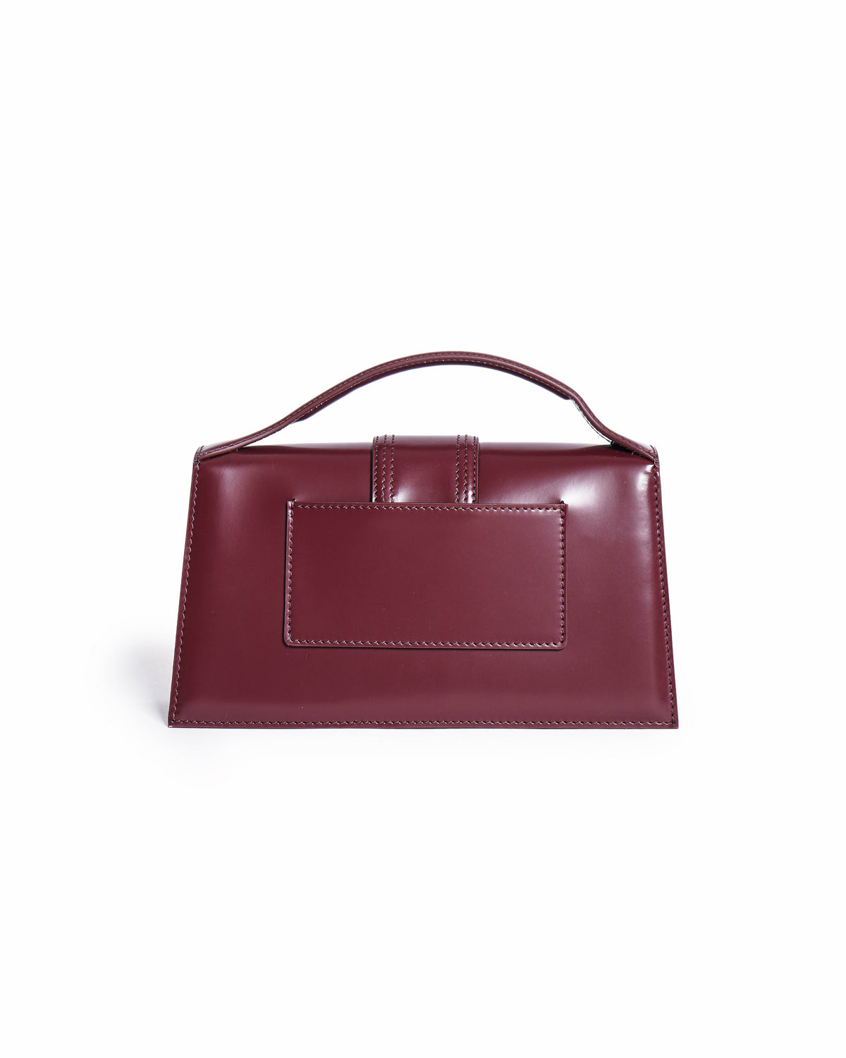 Jacquemus Le Grand Bambino Crossbody Bag In Magenta Patent Leather