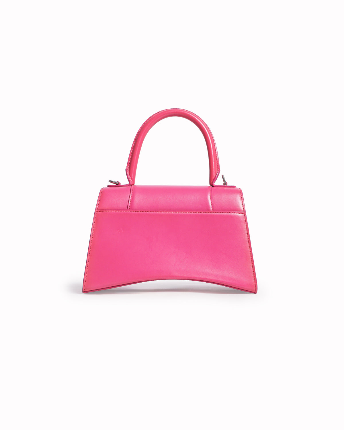 Balenciaga Bright Pink Leather Small Hourglass Bag
