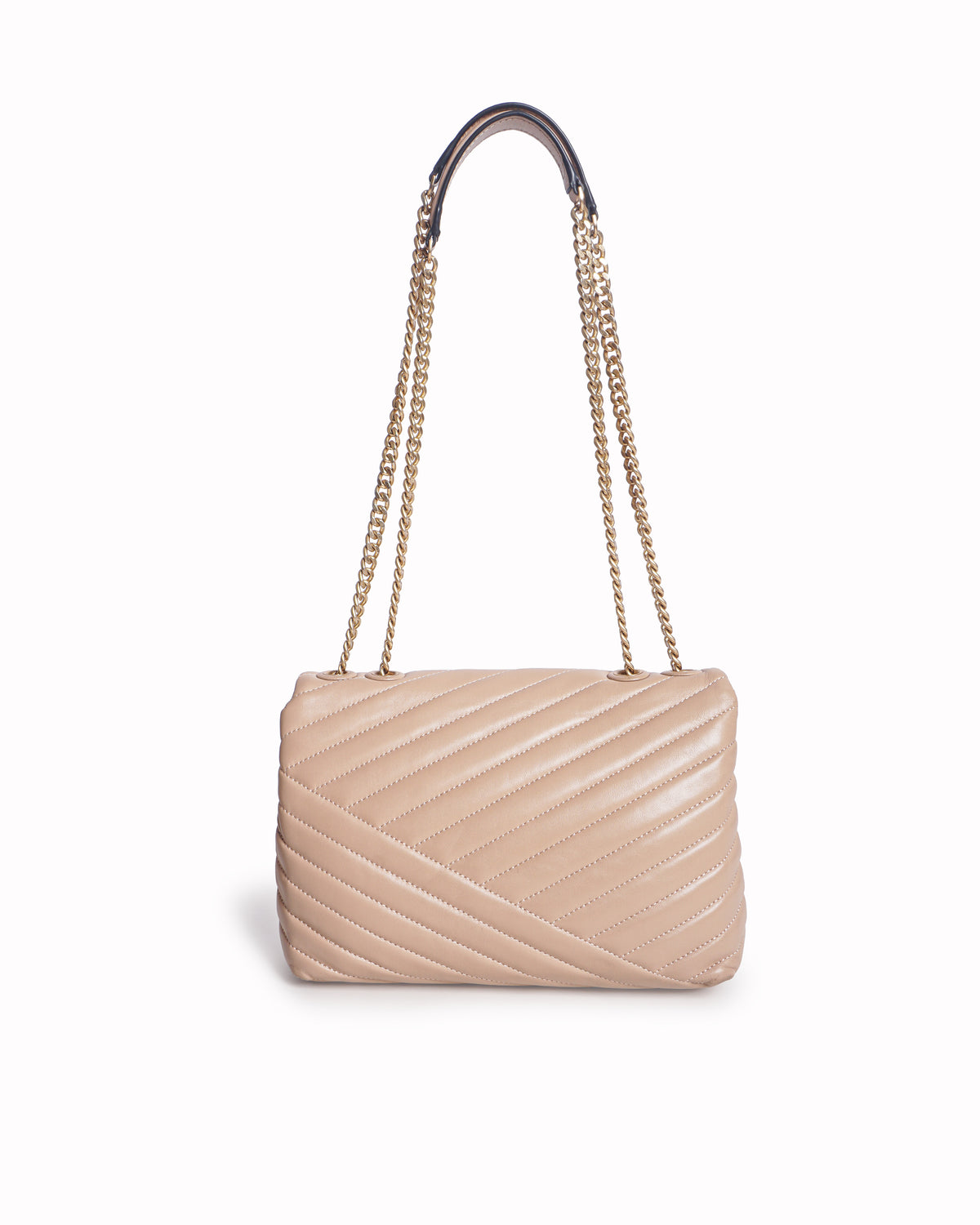 Tory Burch Powder Pink Kira Chevron Convertible Shoulder Bag